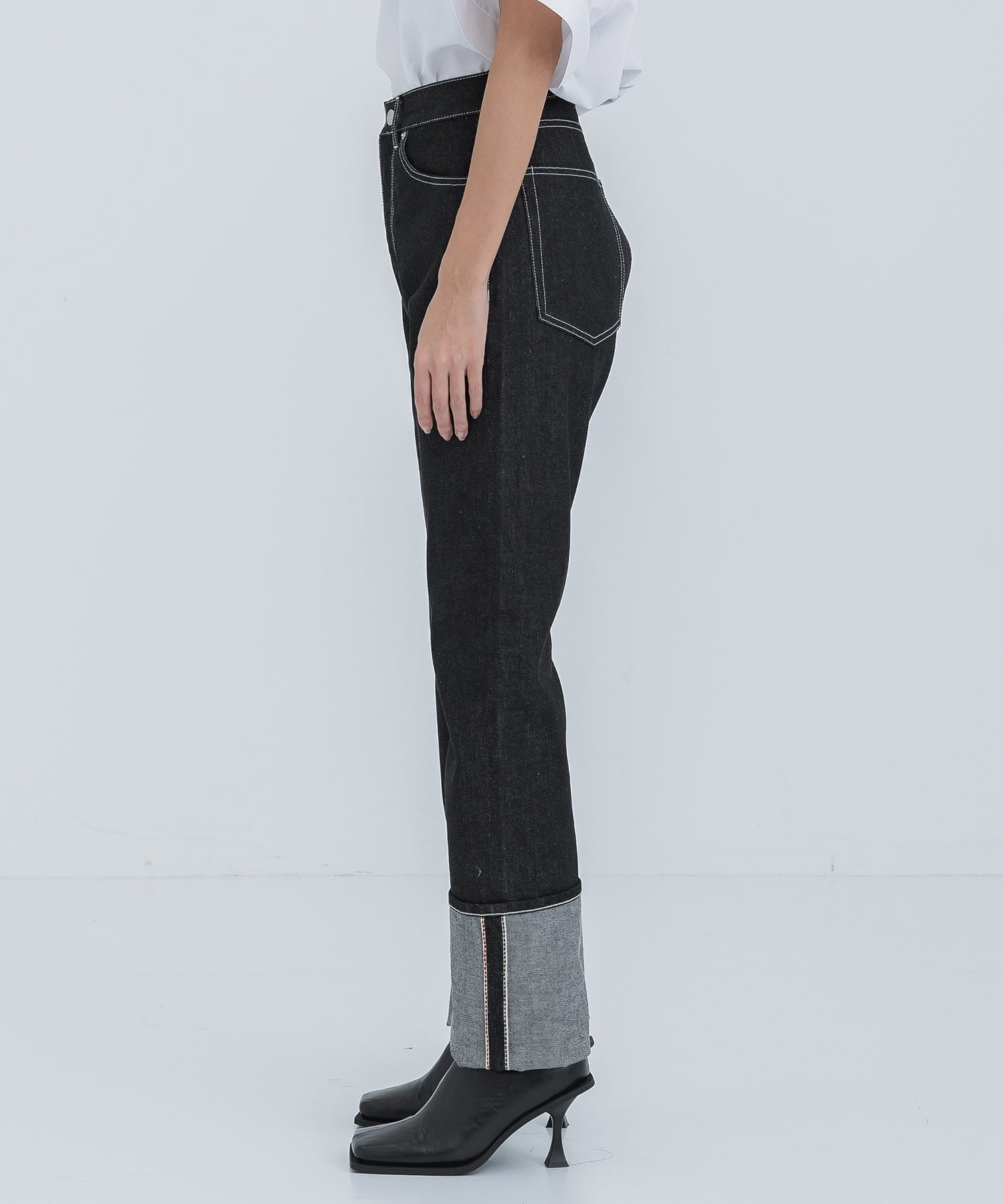 selvedge denim woman fits(34 BLACK): beautiful people: WOMENS 