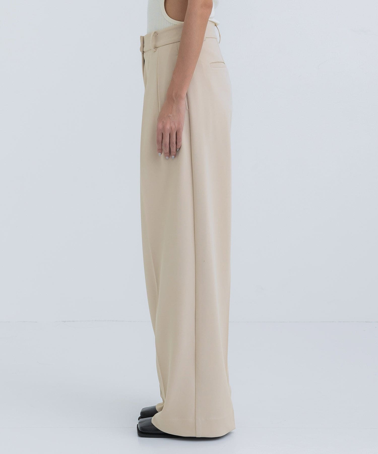 Doubletuck Twill Trousers(36 IVORY): TODAYFUL: WOMENS｜ STUDIOUS