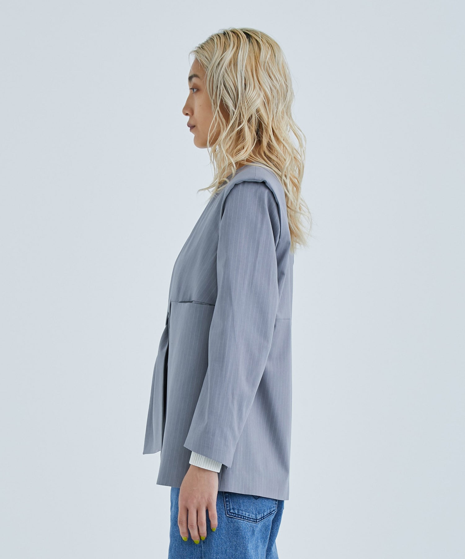 ribbon jacket(FREE GREY): poi: WOMENS｜ STUDIOUS ONLINE公式通販サイト