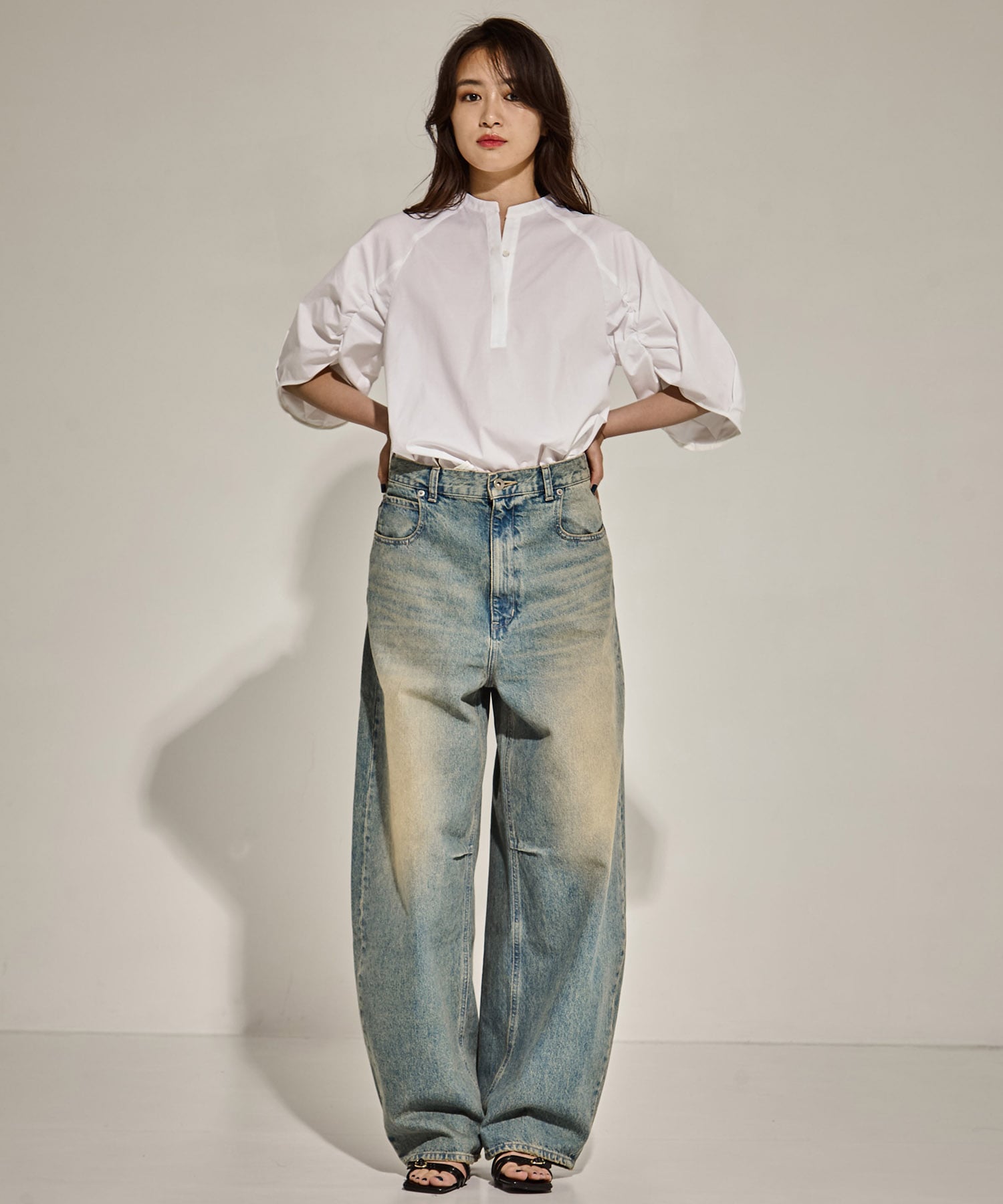 Tucked Sleeve Blouse STUDIOUS