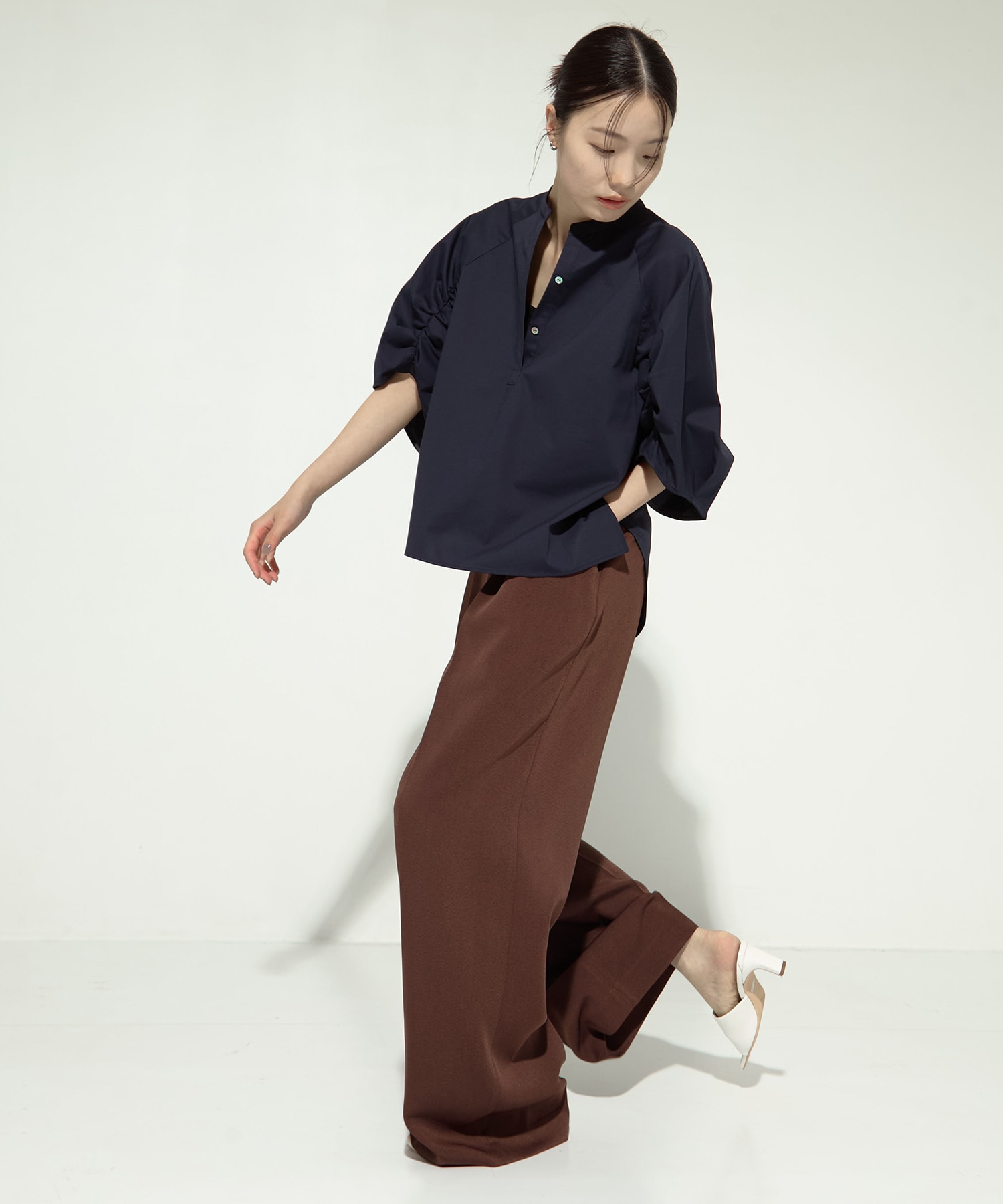 Tucked Sleeve Blouse STUDIOUS