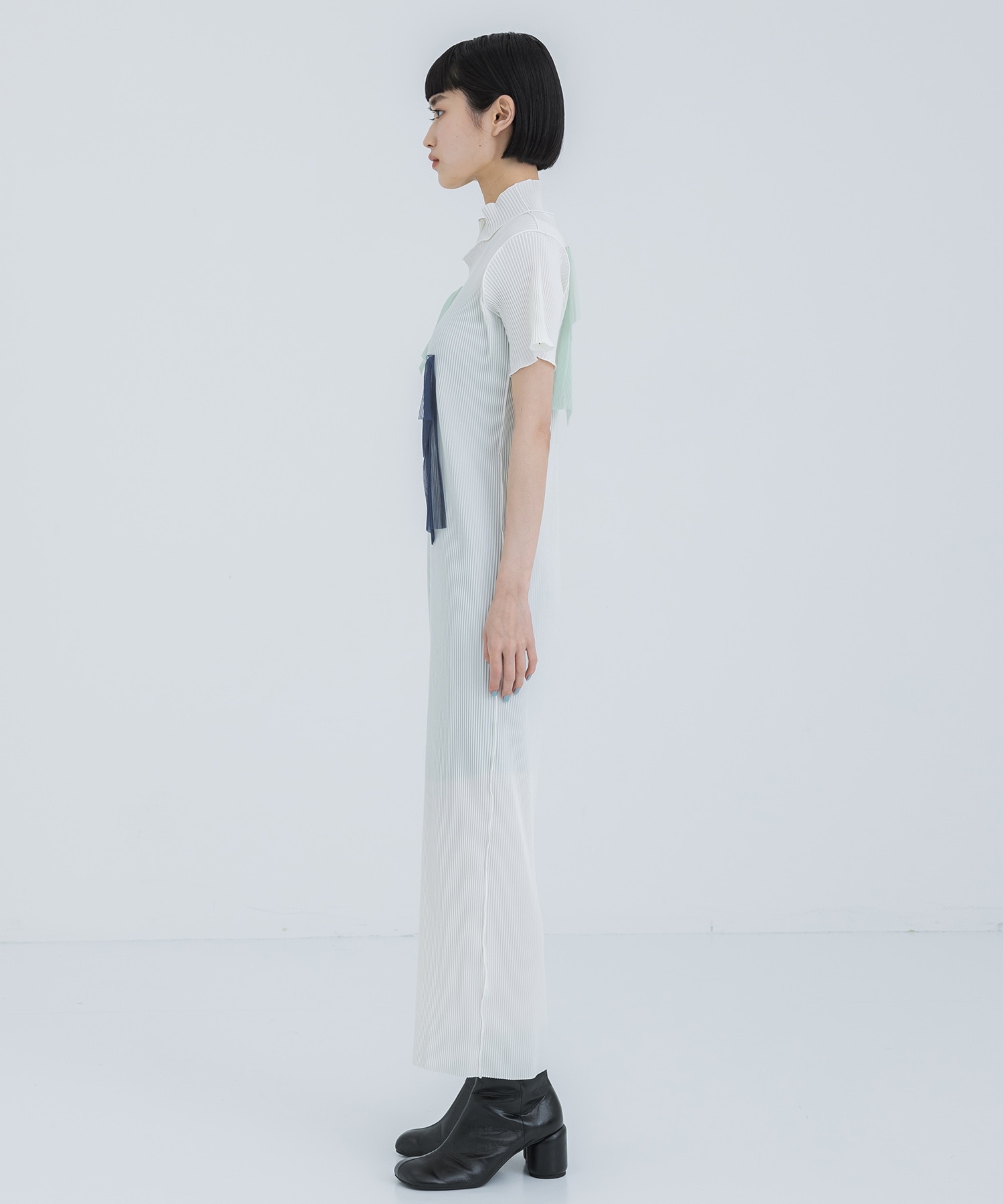 別注Todo Wave Dress High Neck Type(S WHITE): kotohayokozawa