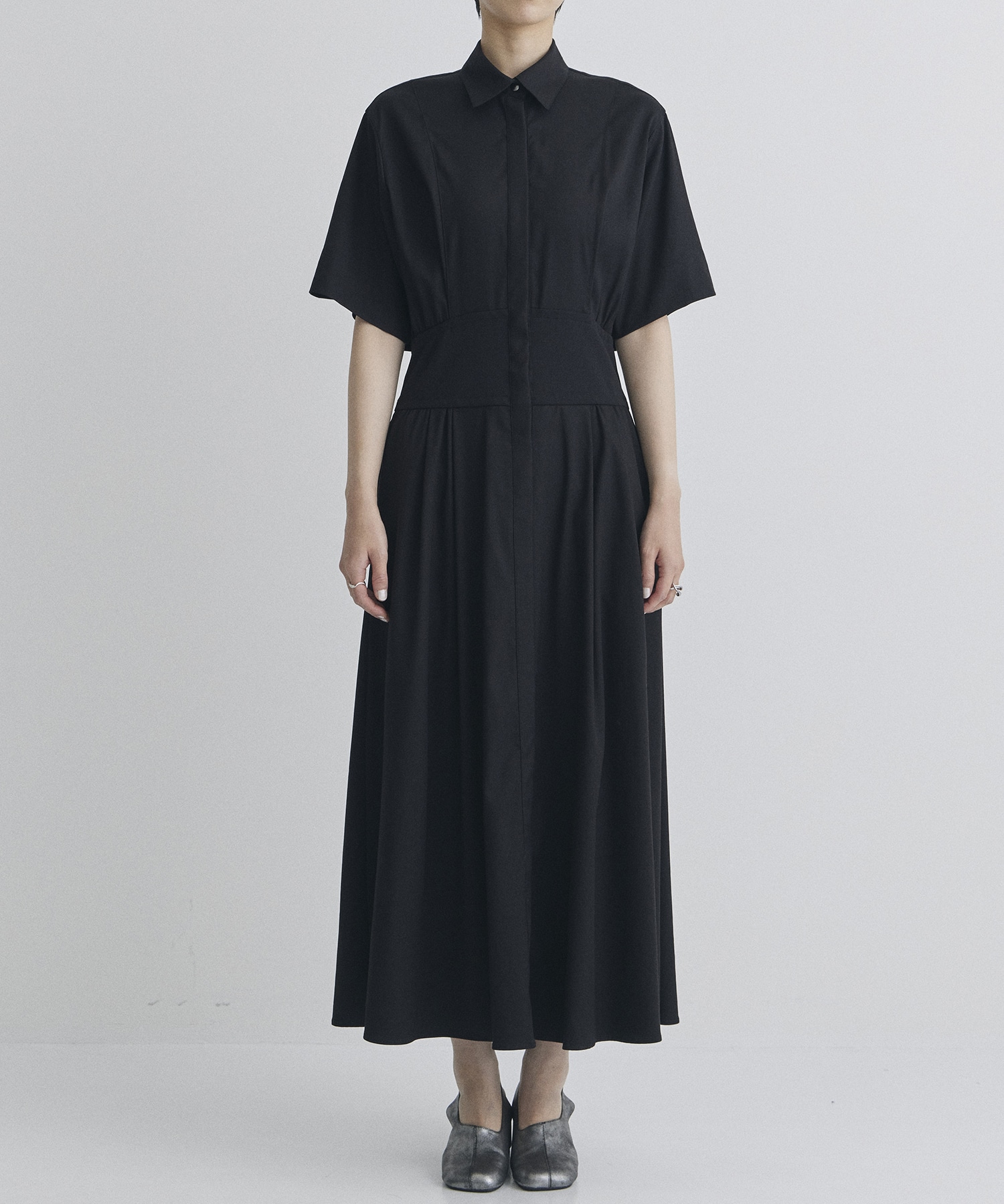 Corset Detail Shirt Dress STUDIOUS