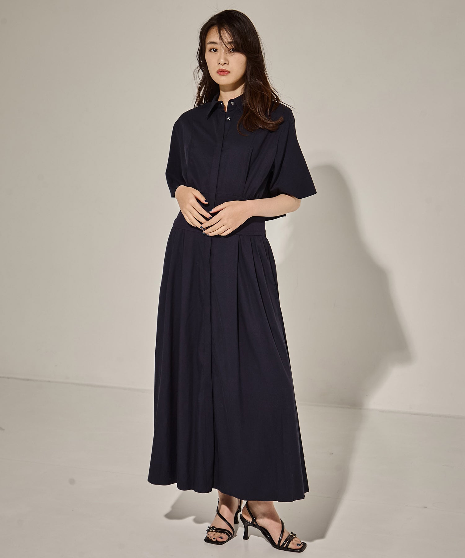 Corset Detail Shirt Dress STUDIOUS