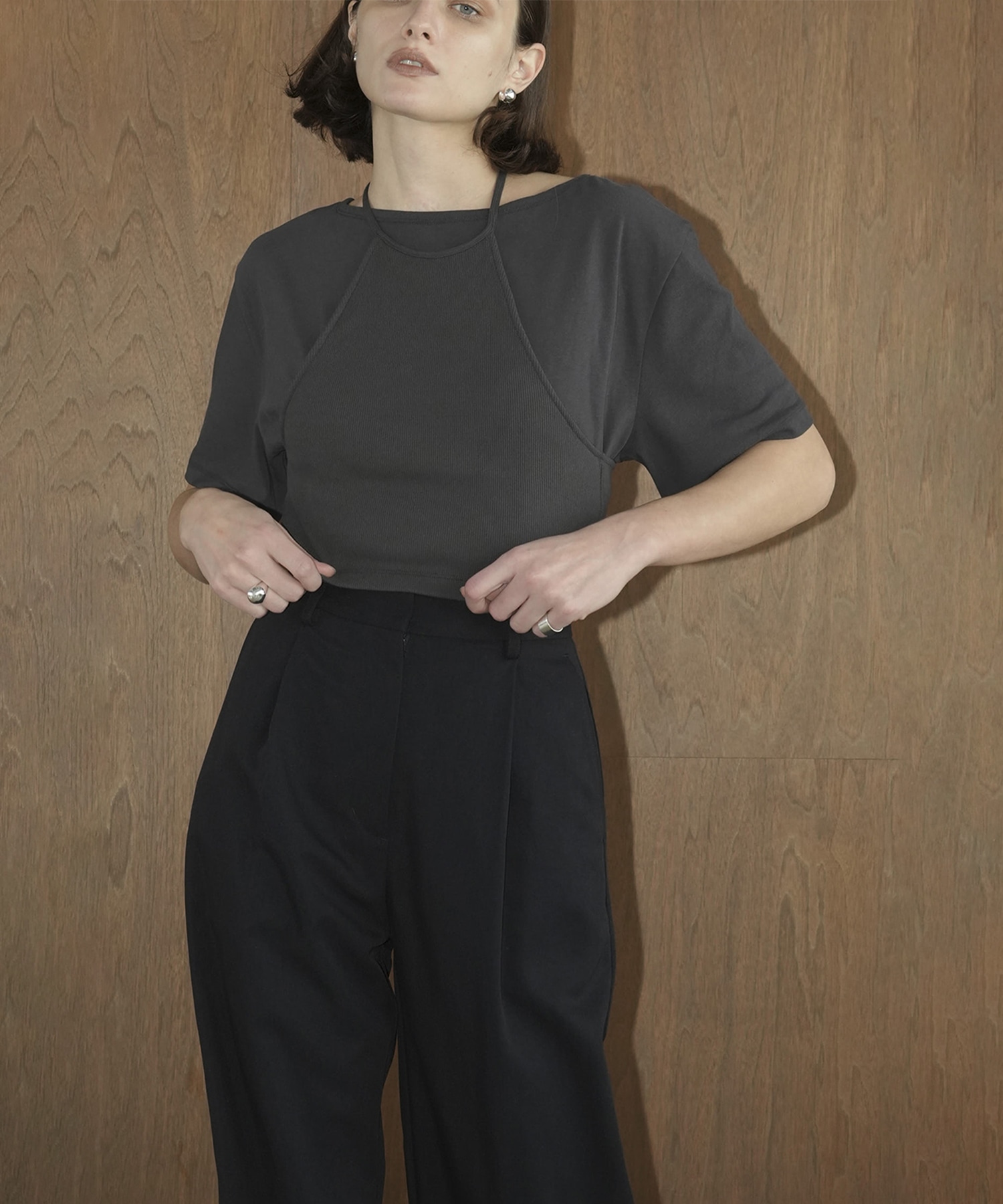 HALTER BUSTIER SET TEE CLANE