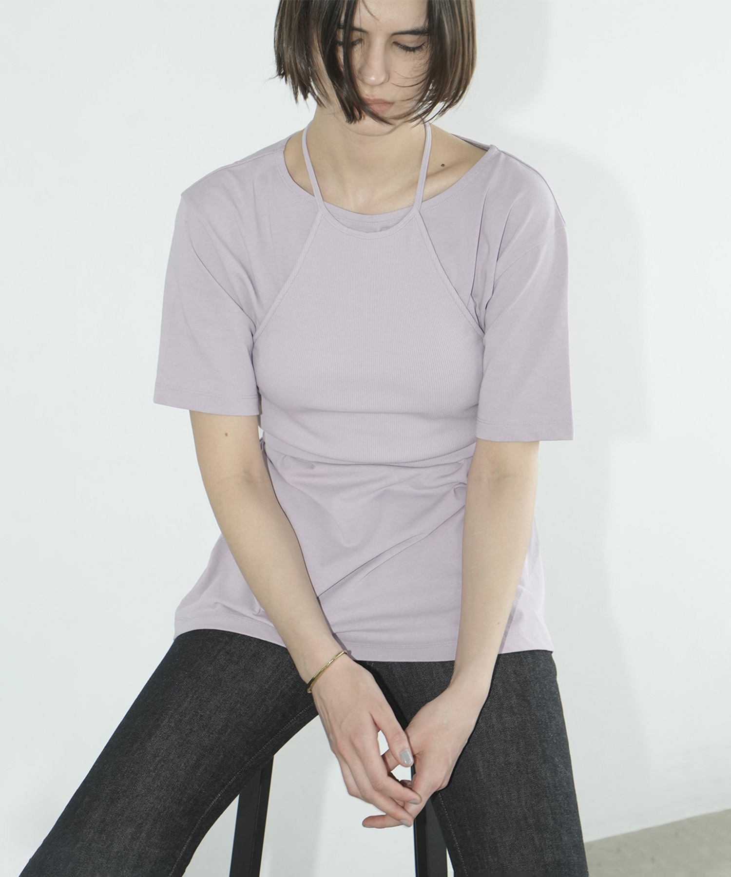 HALTER BUSTIER SET TEE CLANE