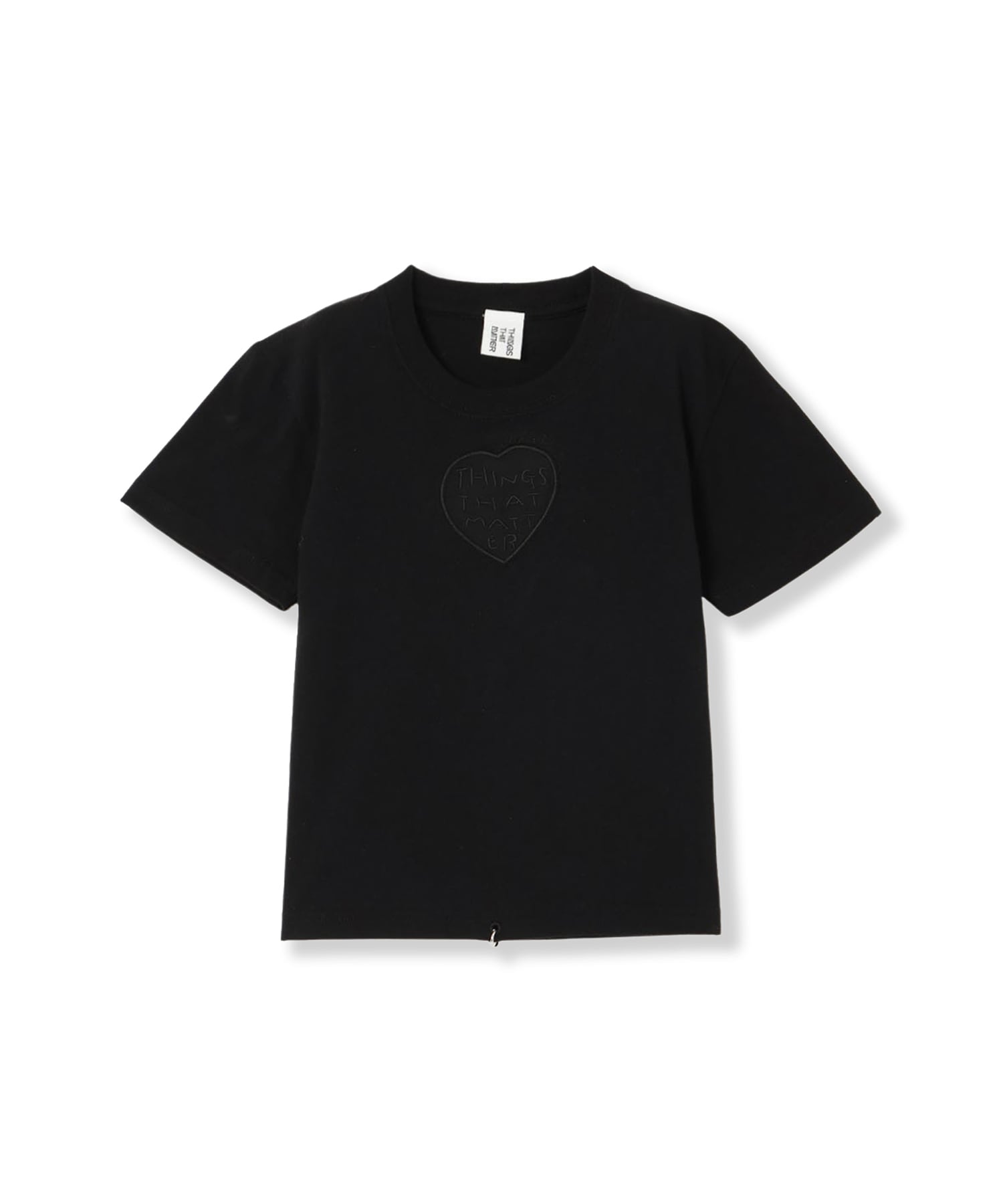 TONDABAYASHI RAN × HEART CROPPED T-SHIRT THINGS THAT MATTER