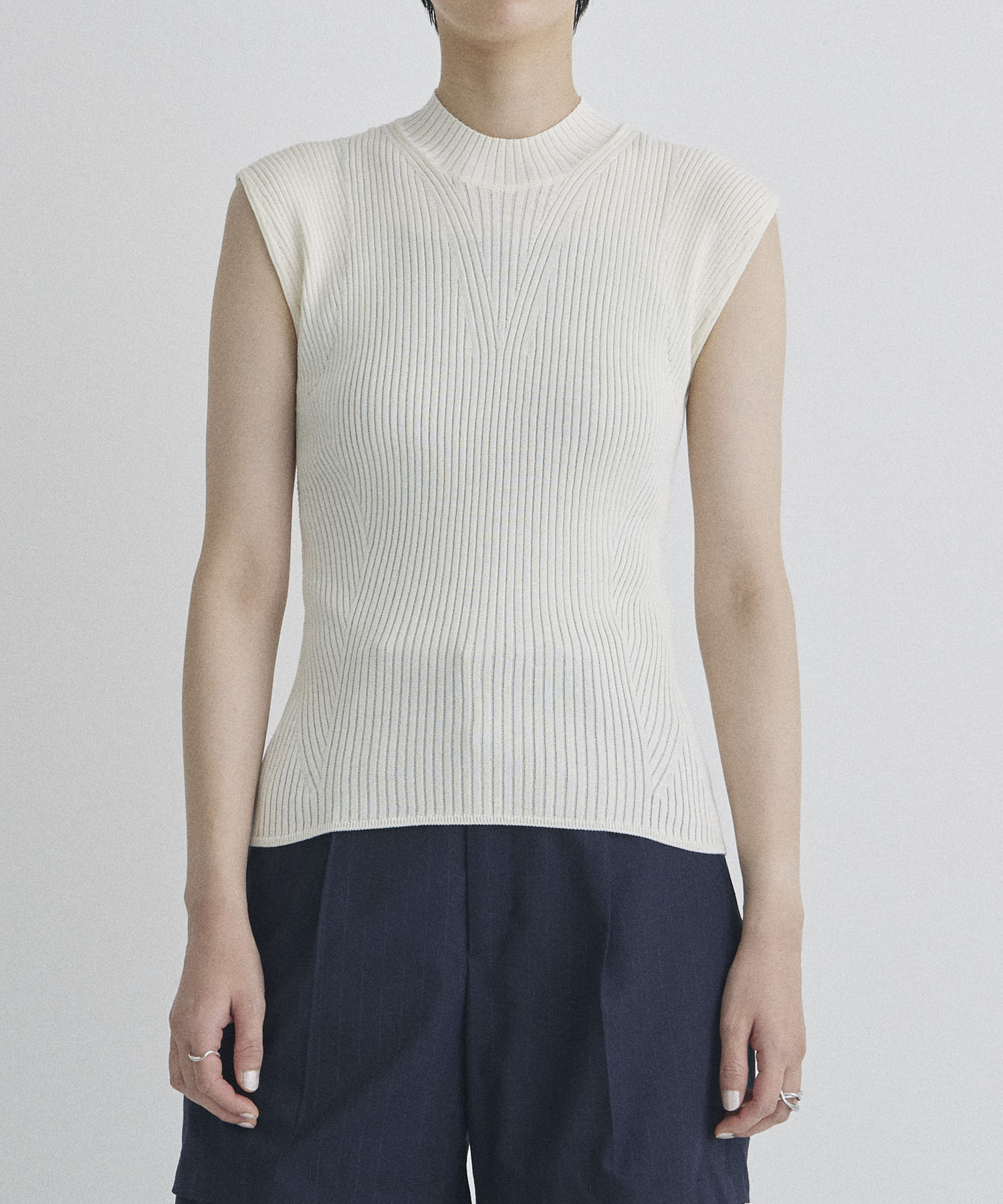 Sleeveless Rib Knit Top STUDIOUS