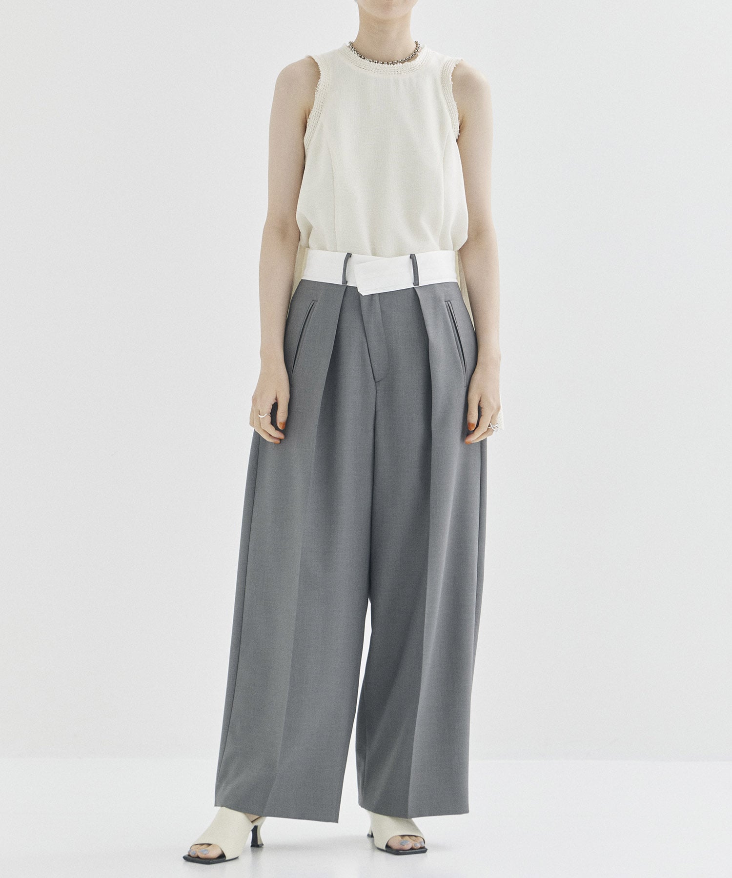 Asymmetric Front Trousers STUDIOUS