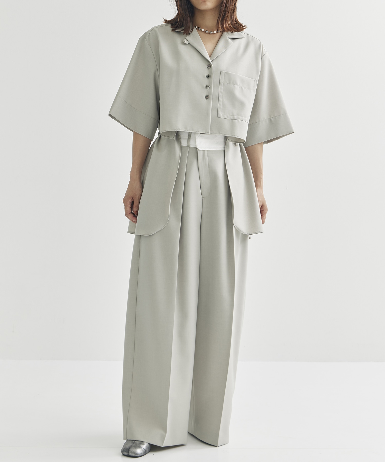 Asymmetric Front Trousers STUDIOUS