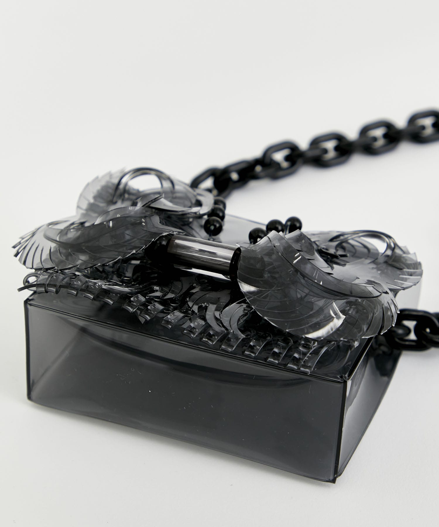 Transparent Sculptural Micro Chain Bag Mame Kurogouchi