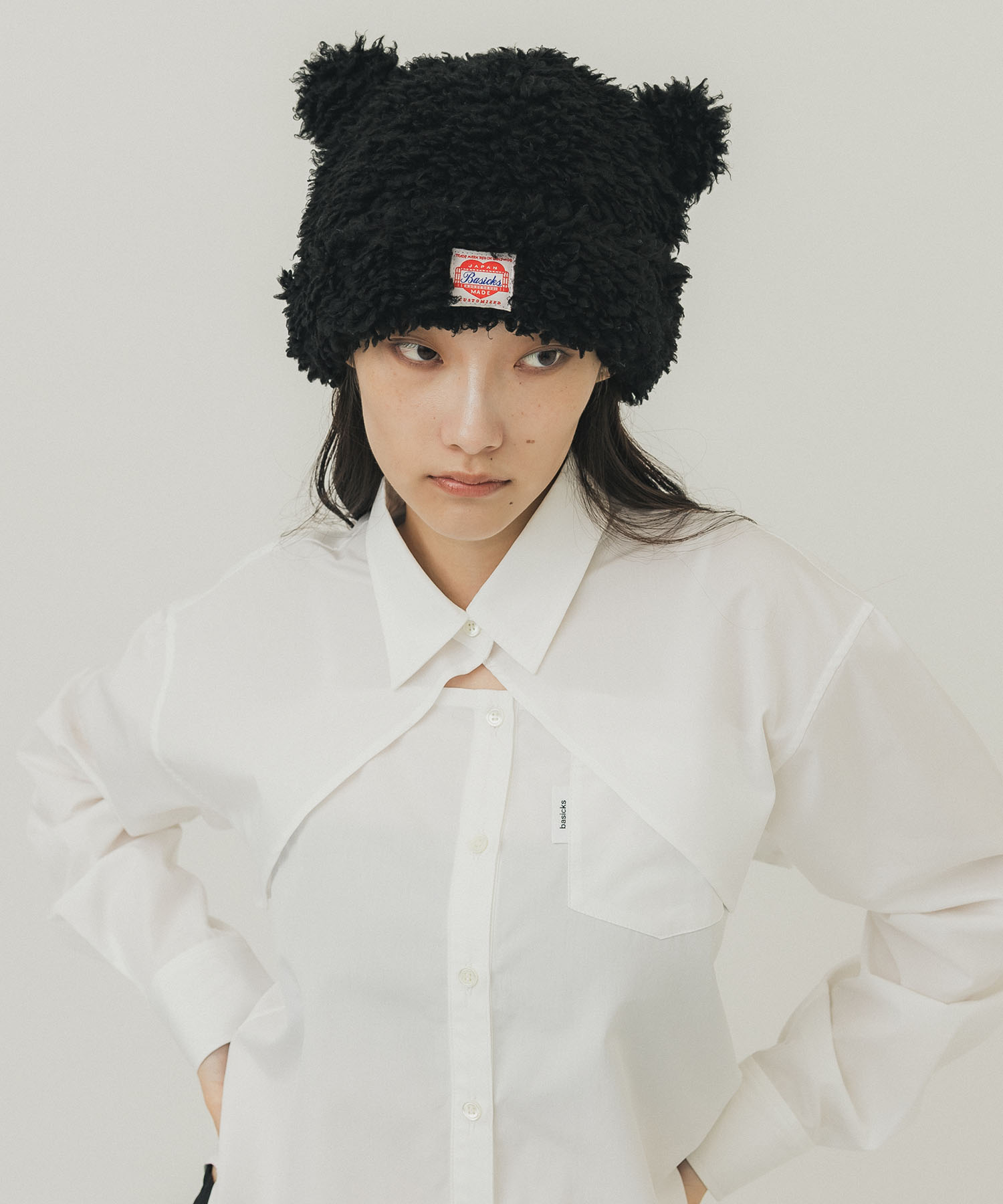 Bear Beanie(XS BLACK): BASICKS: WOMENS｜ STUDIOUS ONLINE公式通販サイト