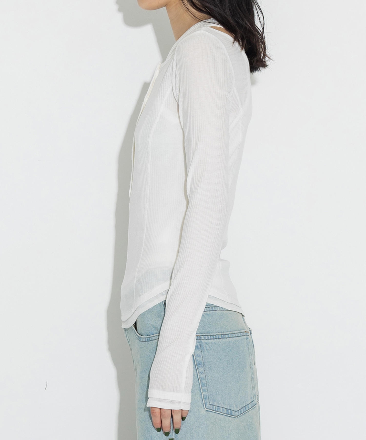 Cashmere Silk Wool Long Tee STUDIOUS