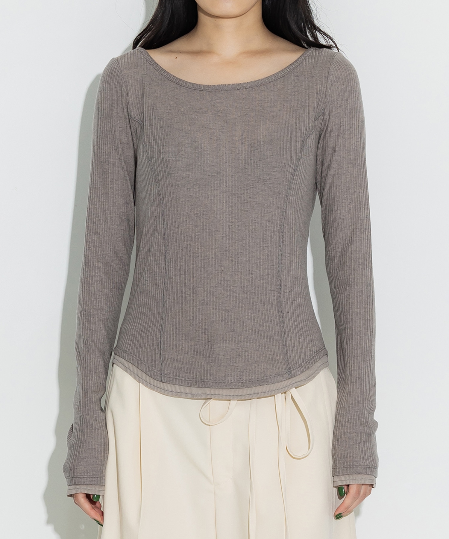 Cashmere Silk Wool Long Tee STUDIOUS