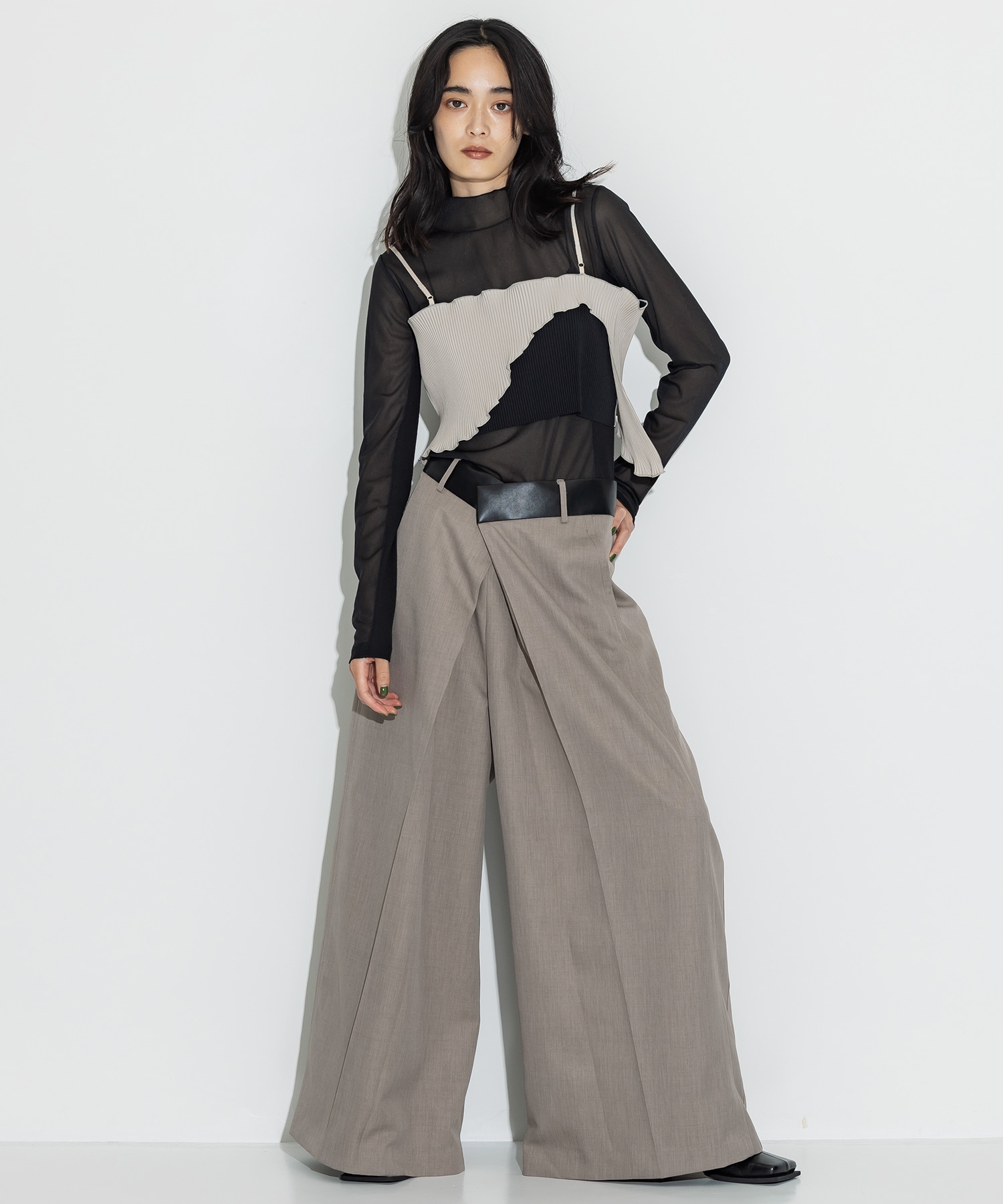 Leather Belted Trousers STUDIOUS