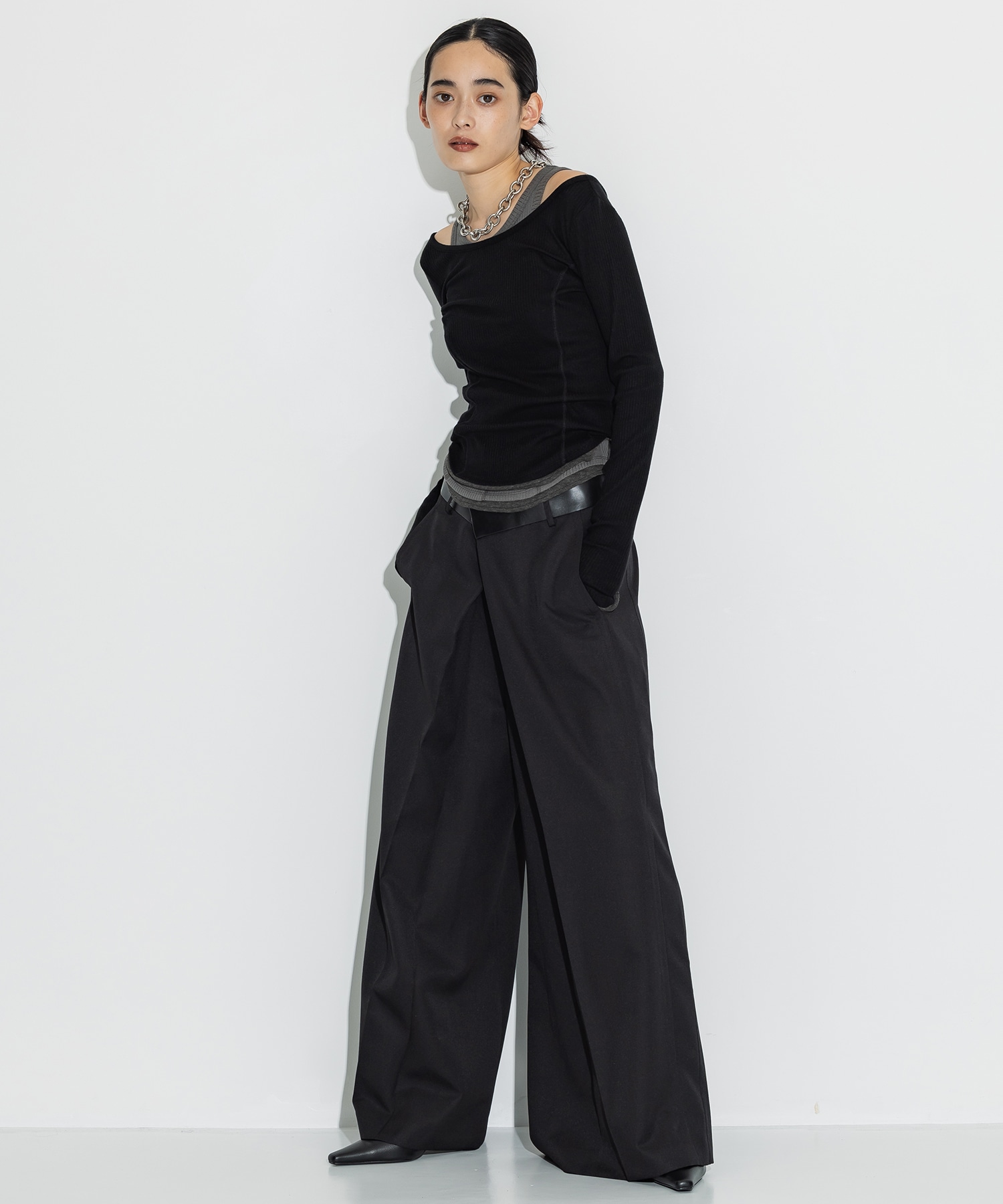 Leather Belted Trousers STUDIOUS