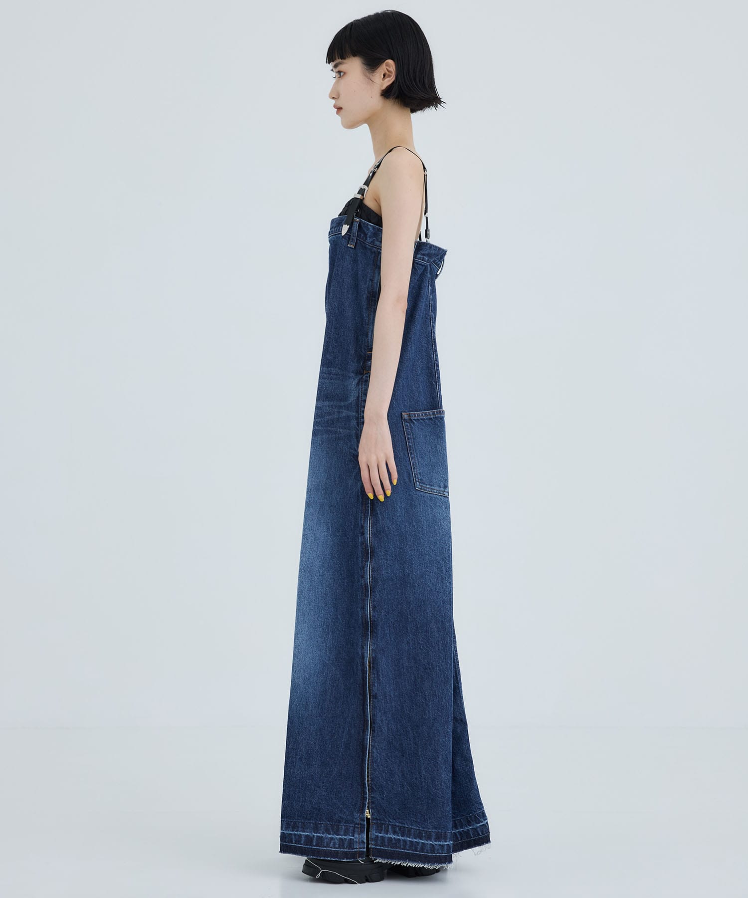 Suspenders denim dress TOGA PULLA