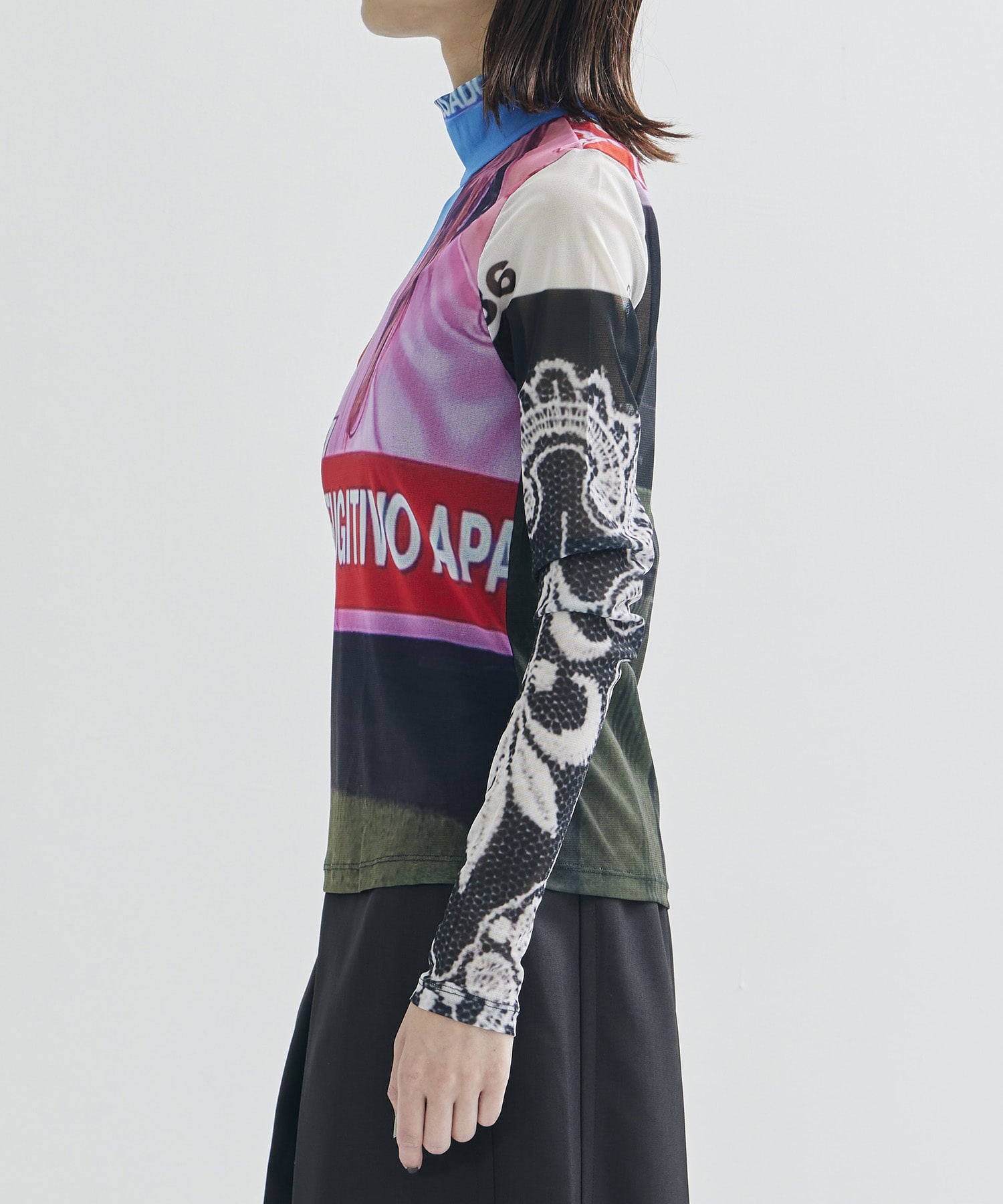 Graphic Mesh Top YOHEI OHNO