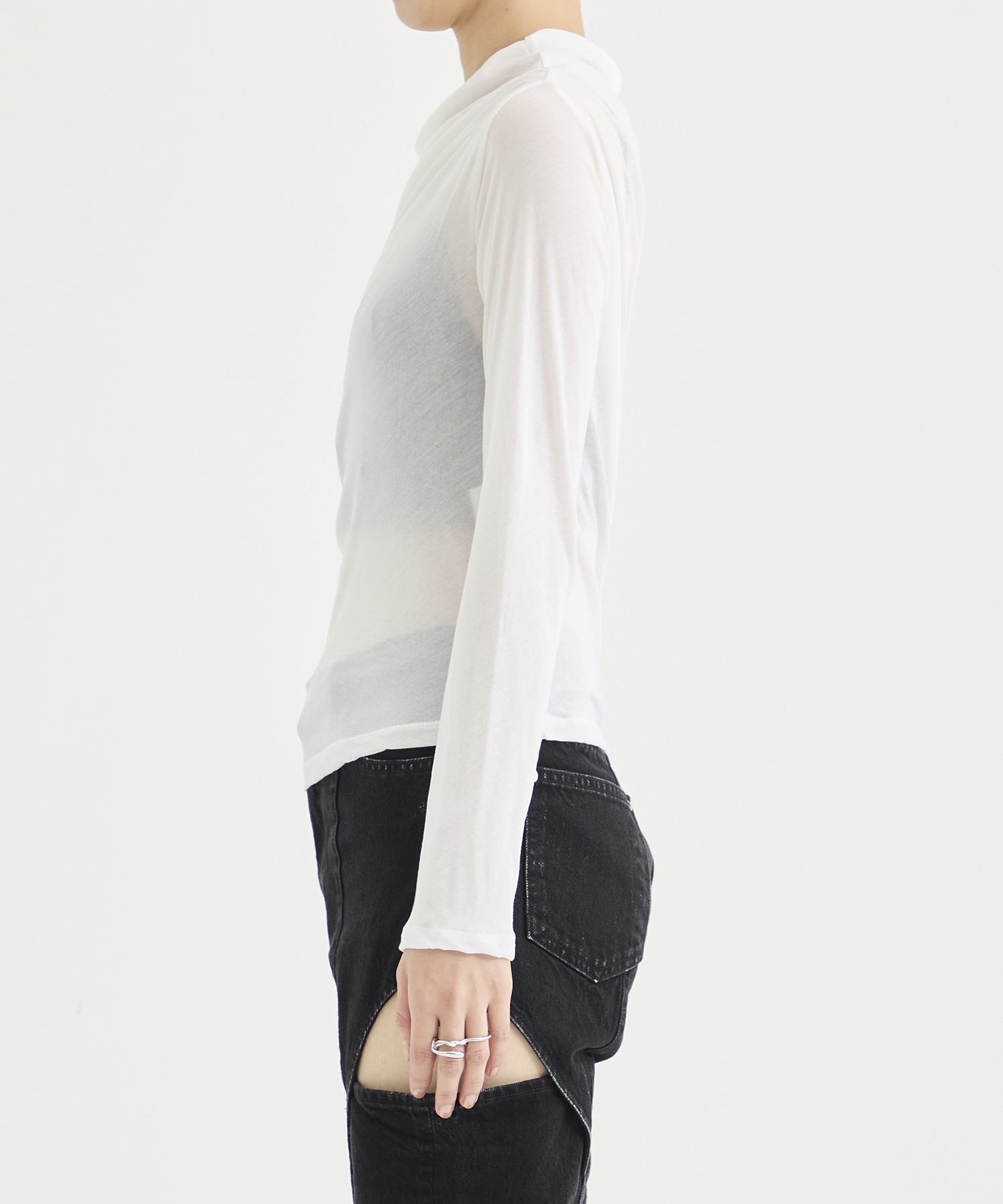 Sheer asymmetry Tops IIROT