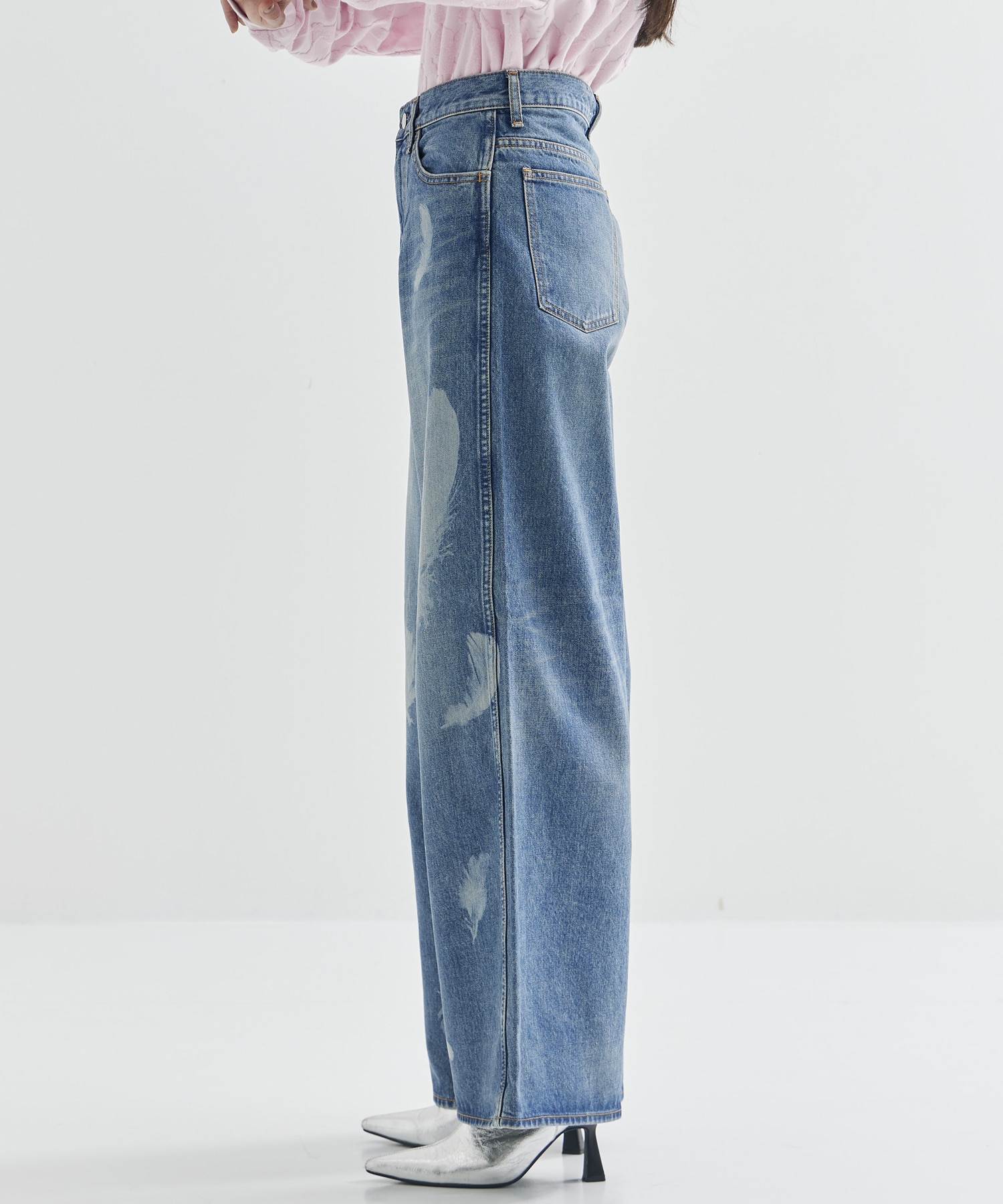 MASU BOYS FEATHER BAGGY JEANS MASU