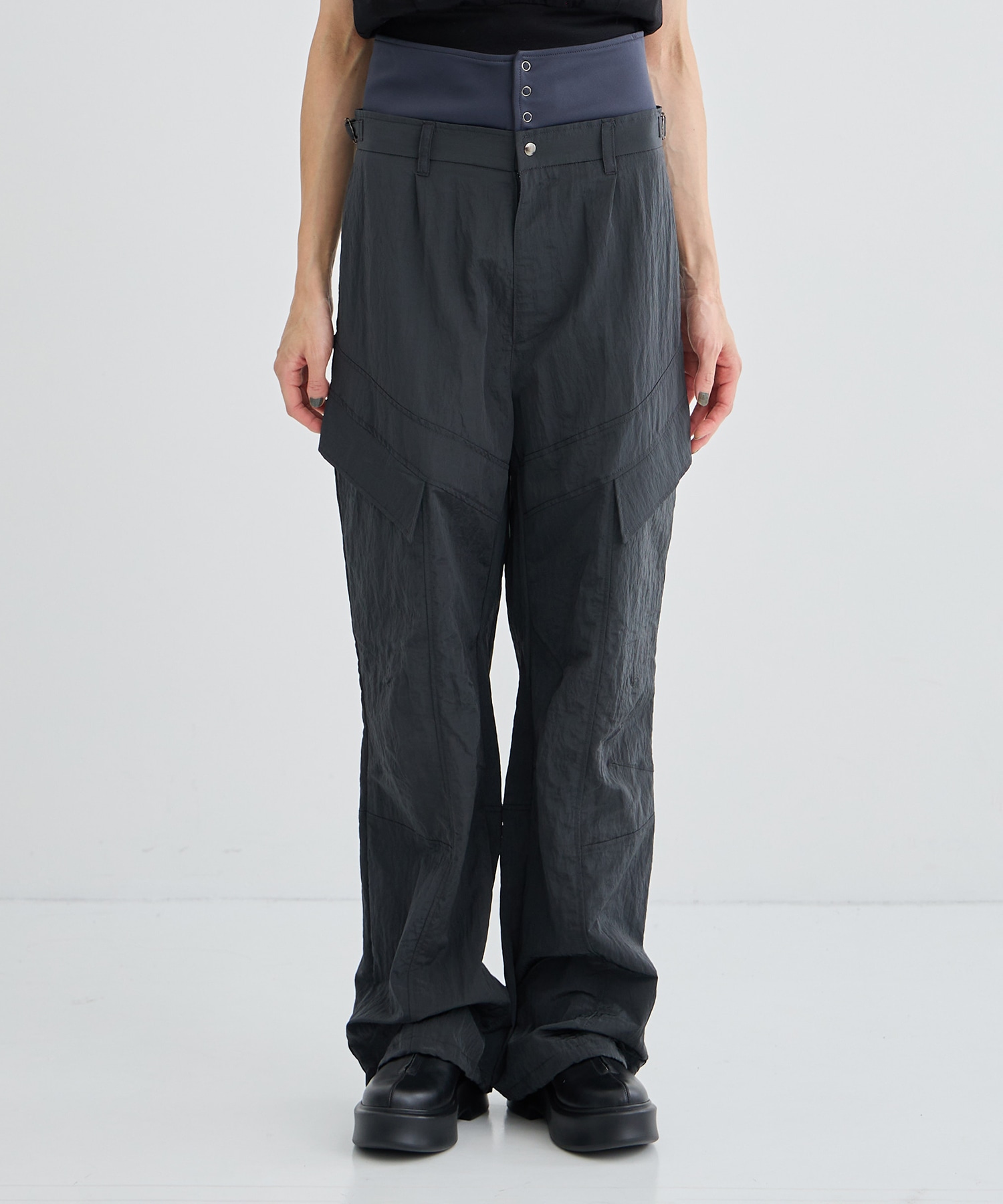 LAYERD NYLON PANTS IHNN