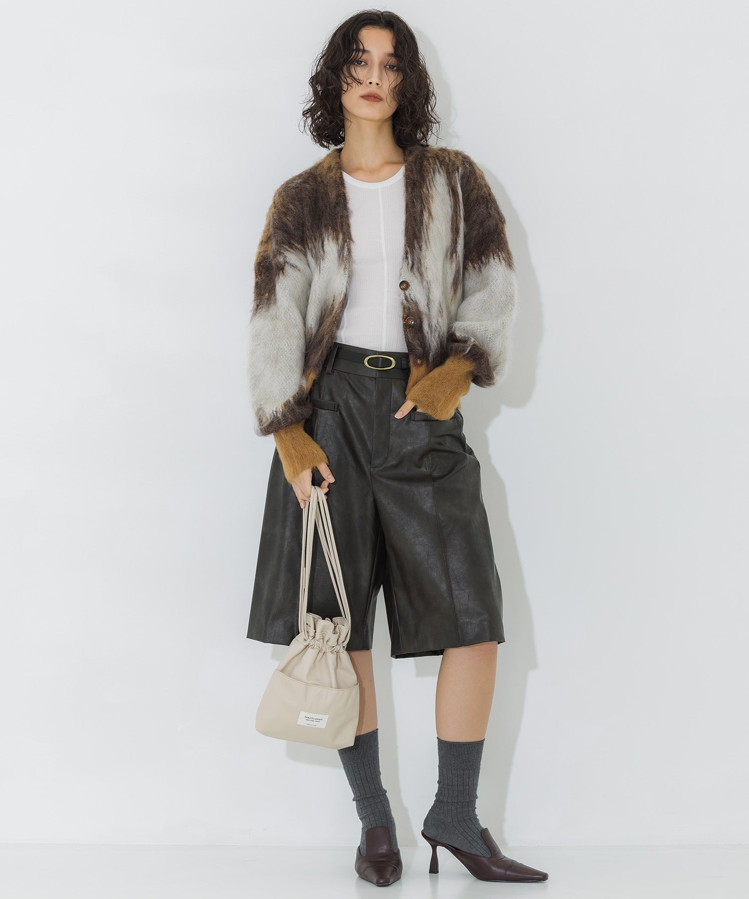 Faux Leather Half Pants STUDIOUS