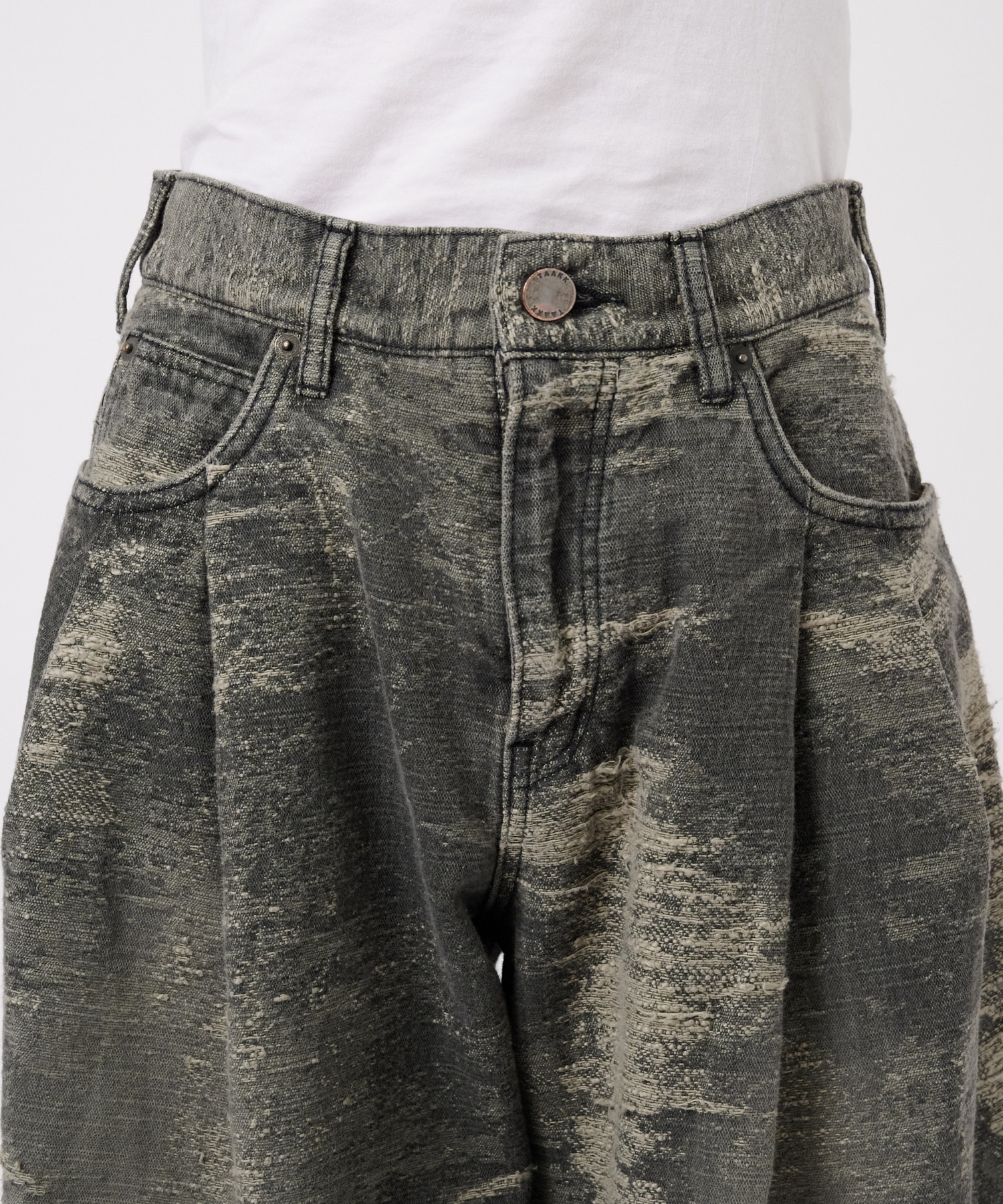 DENIM WIDE PANTS TAAKK