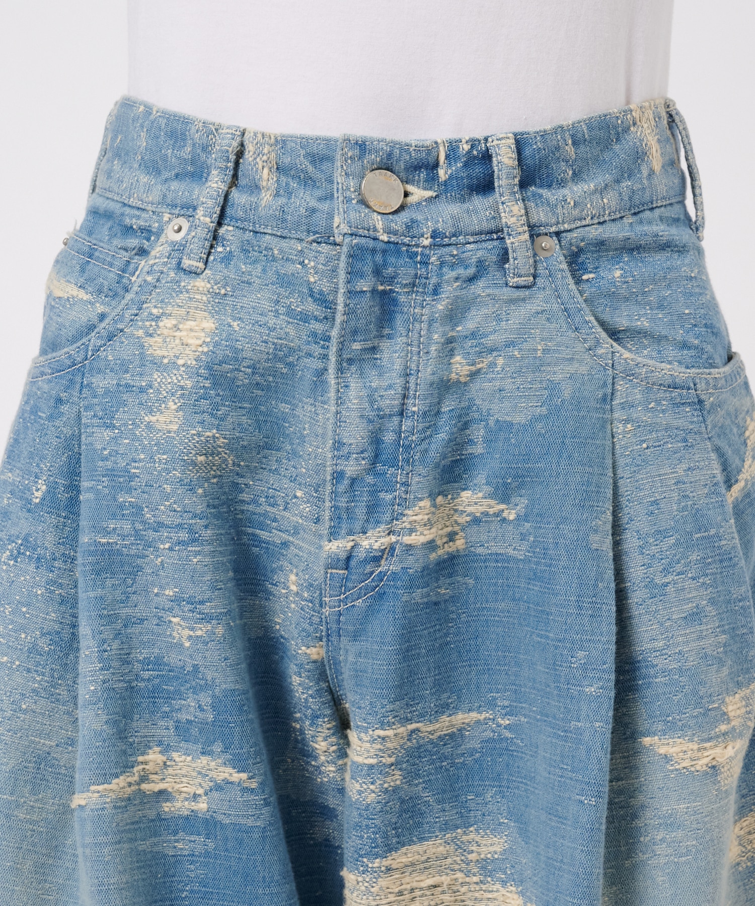 DENIM WIDE PANTS TAAKK