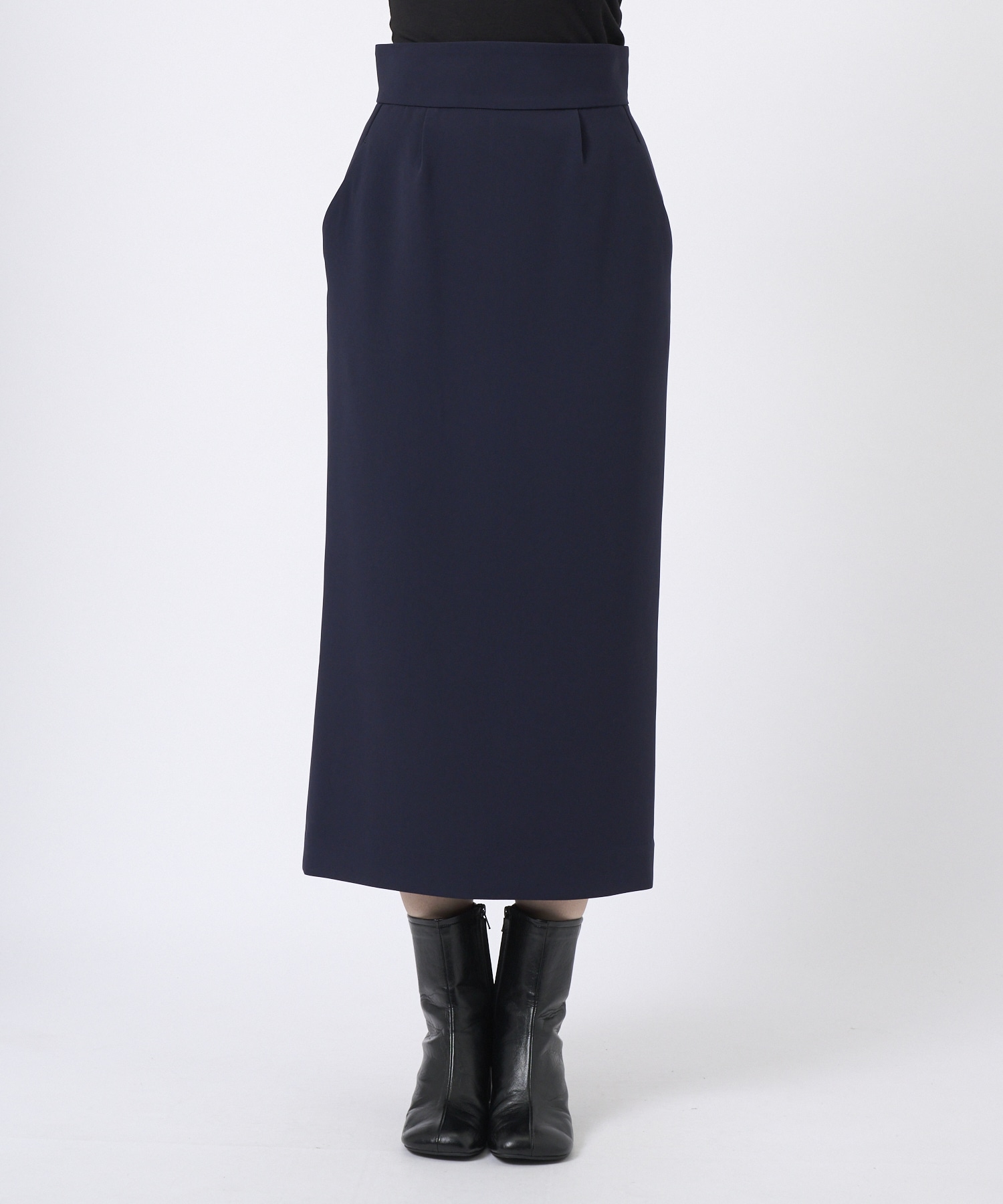 Acetate Polyester I-Line Skirt Mame Kurogouchi