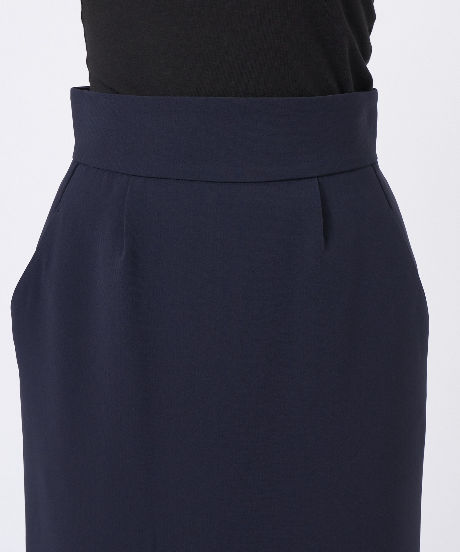 Acetate Polyester I-Line Skirt Mame Kurogouchi