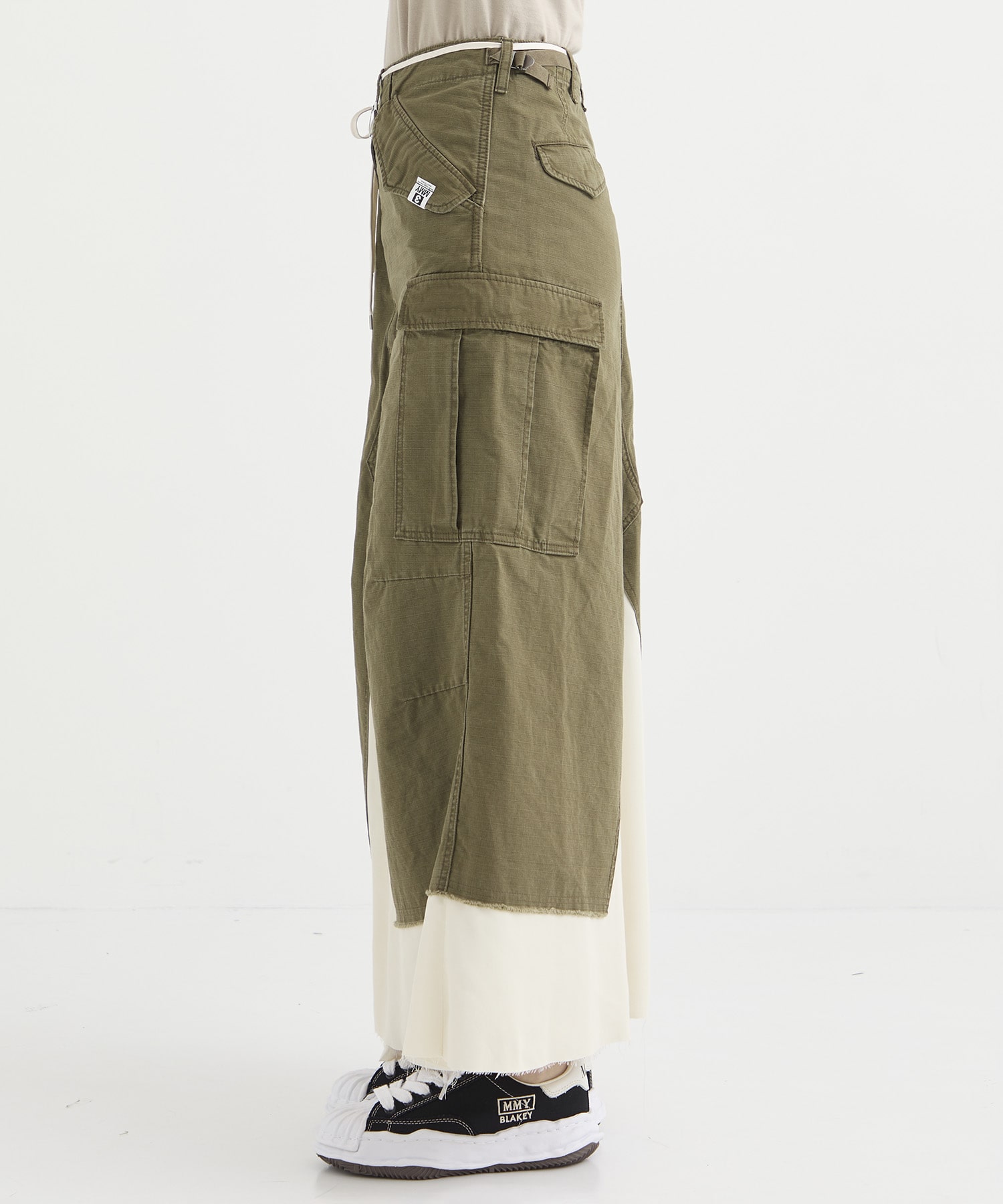 MILLITARY PANTS COMBINED SKIRT Maison MIHARA YASUHIRO