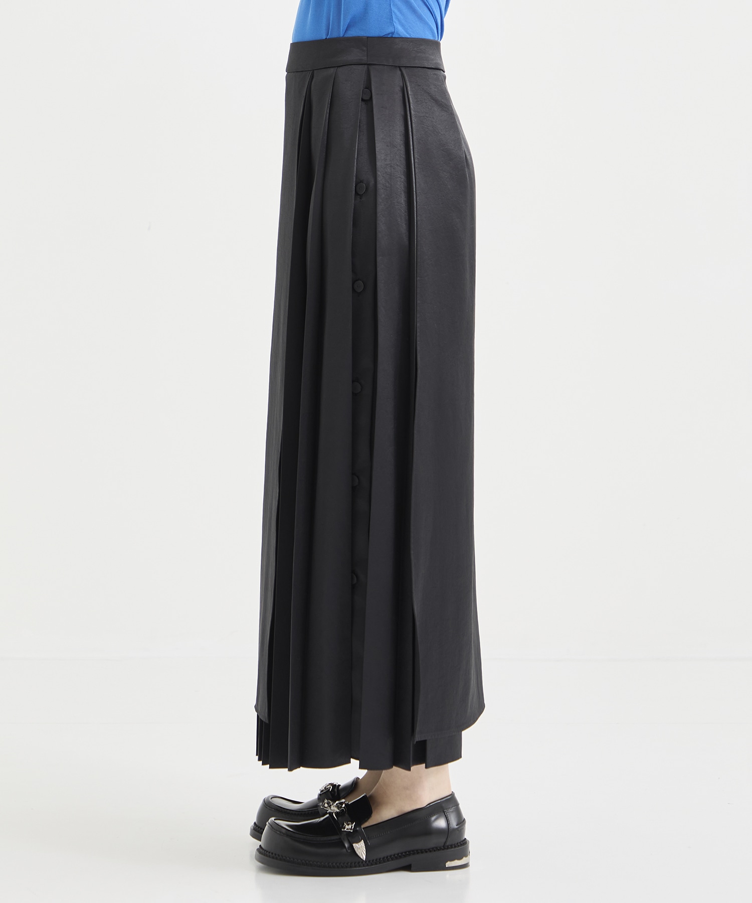 Satin pleated rap skirt 08sircus