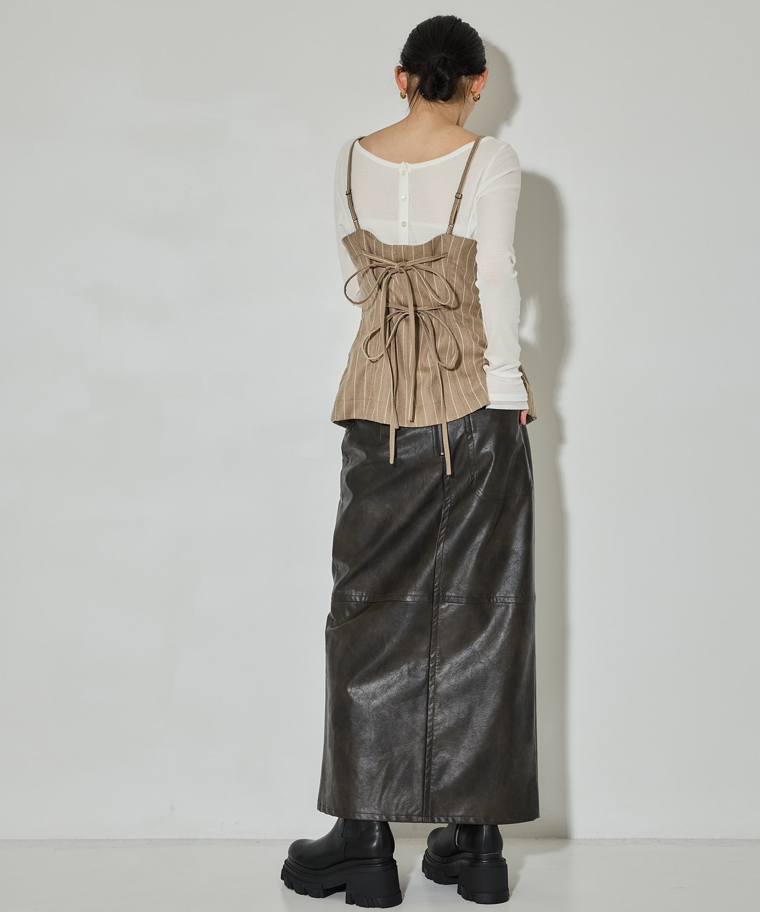 Faux Leather Skirt STUDIOUS