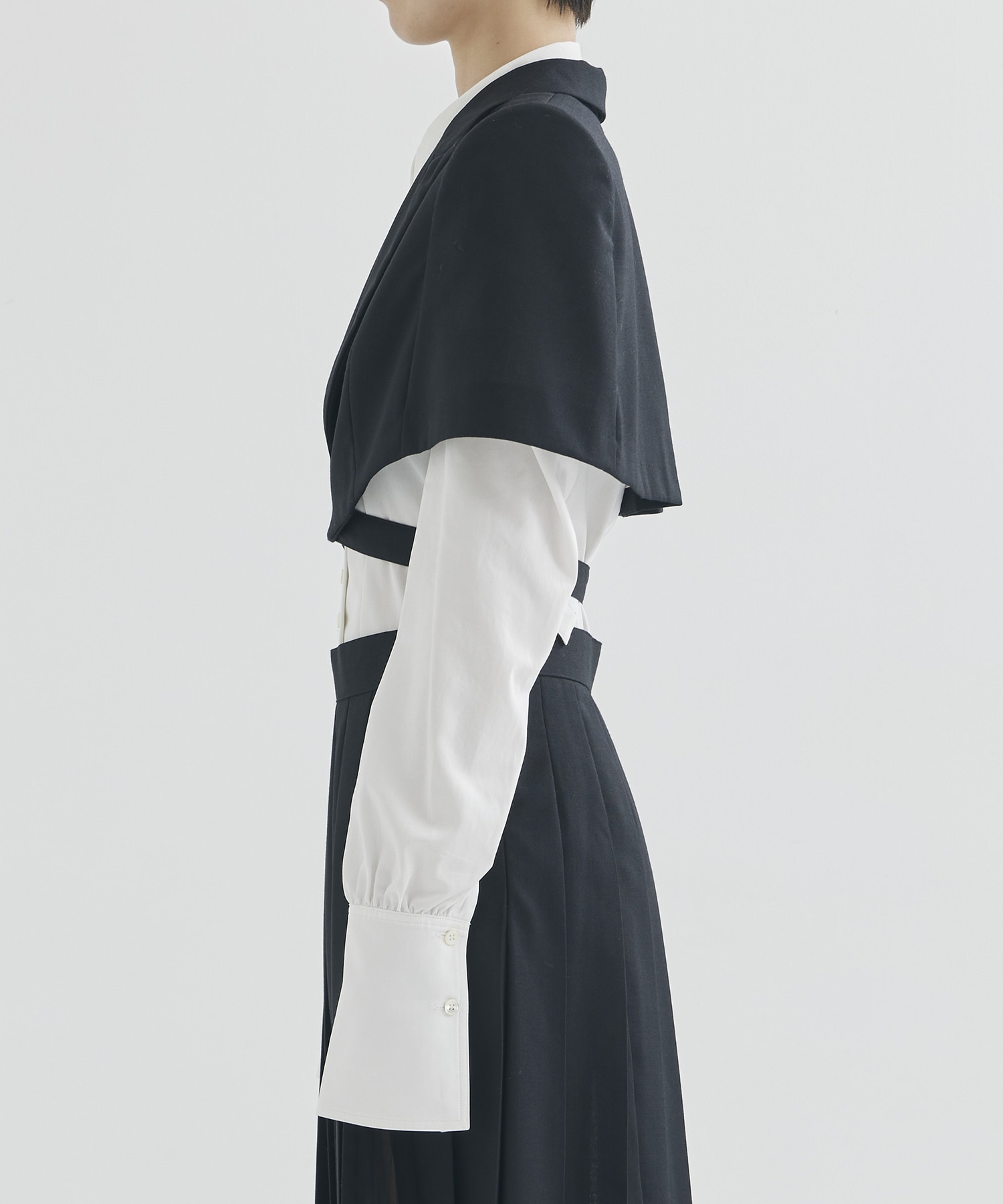 WOOL TAILORED CAPE FETICO