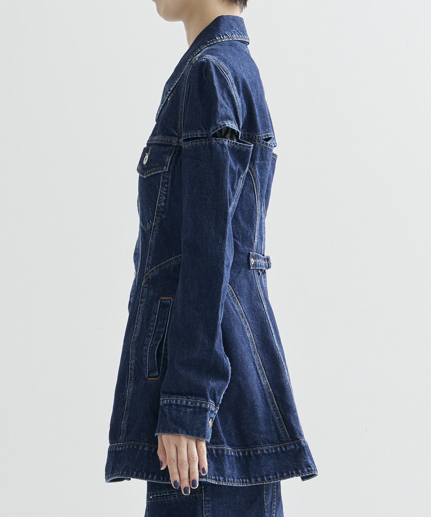 DENIM SLIT JACKET FETICO