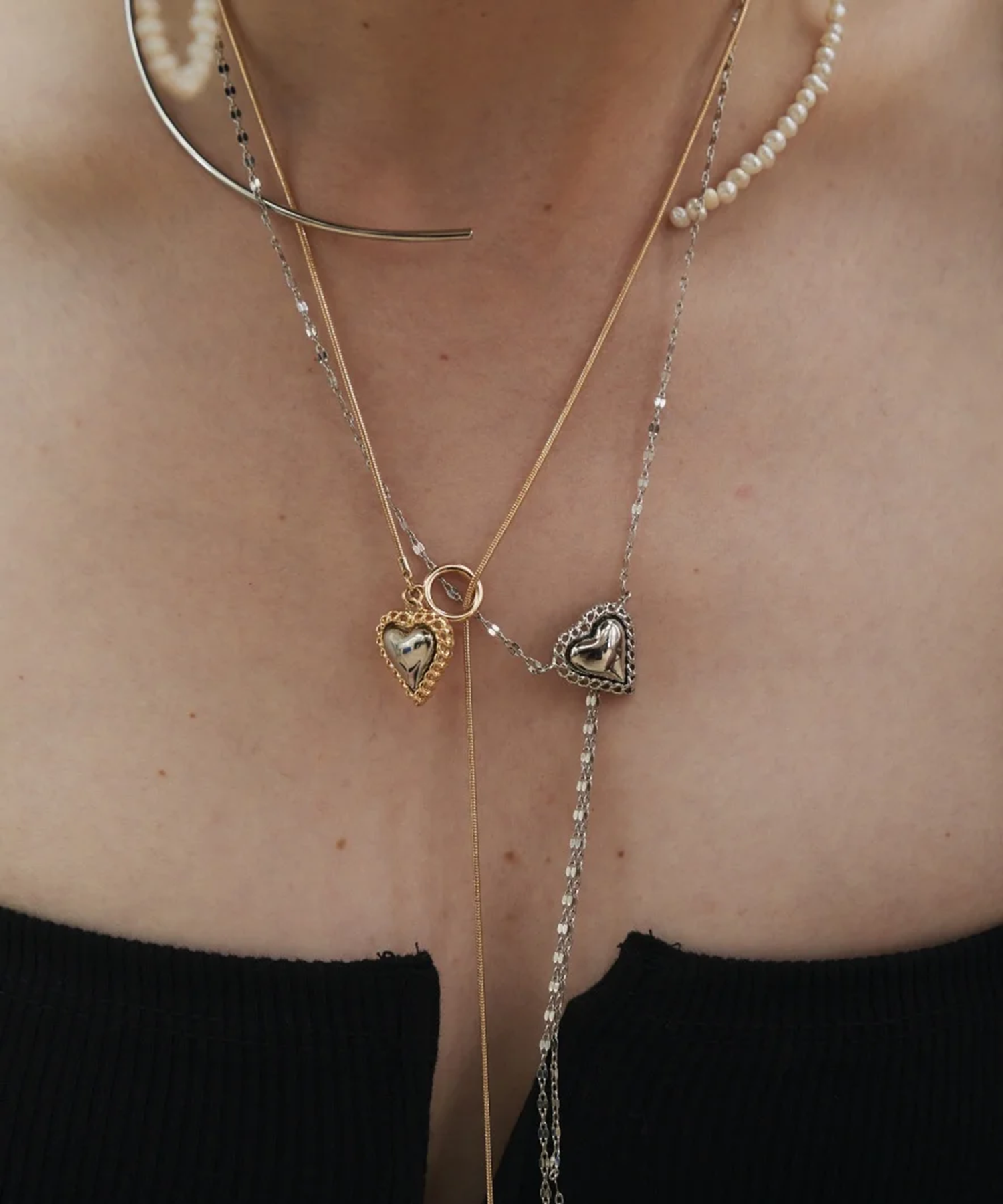 Heart Snake Chain Necklace LOHME