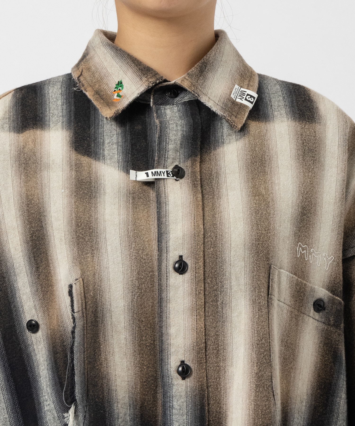 OMBRE STRIPE SHIRTS Maison MIHARA YASUHIRO