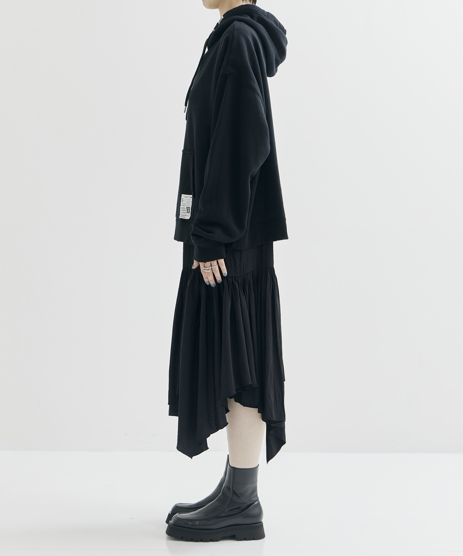 HOODIE COMBINED DRESS Maison MIHARA YASUHIRO