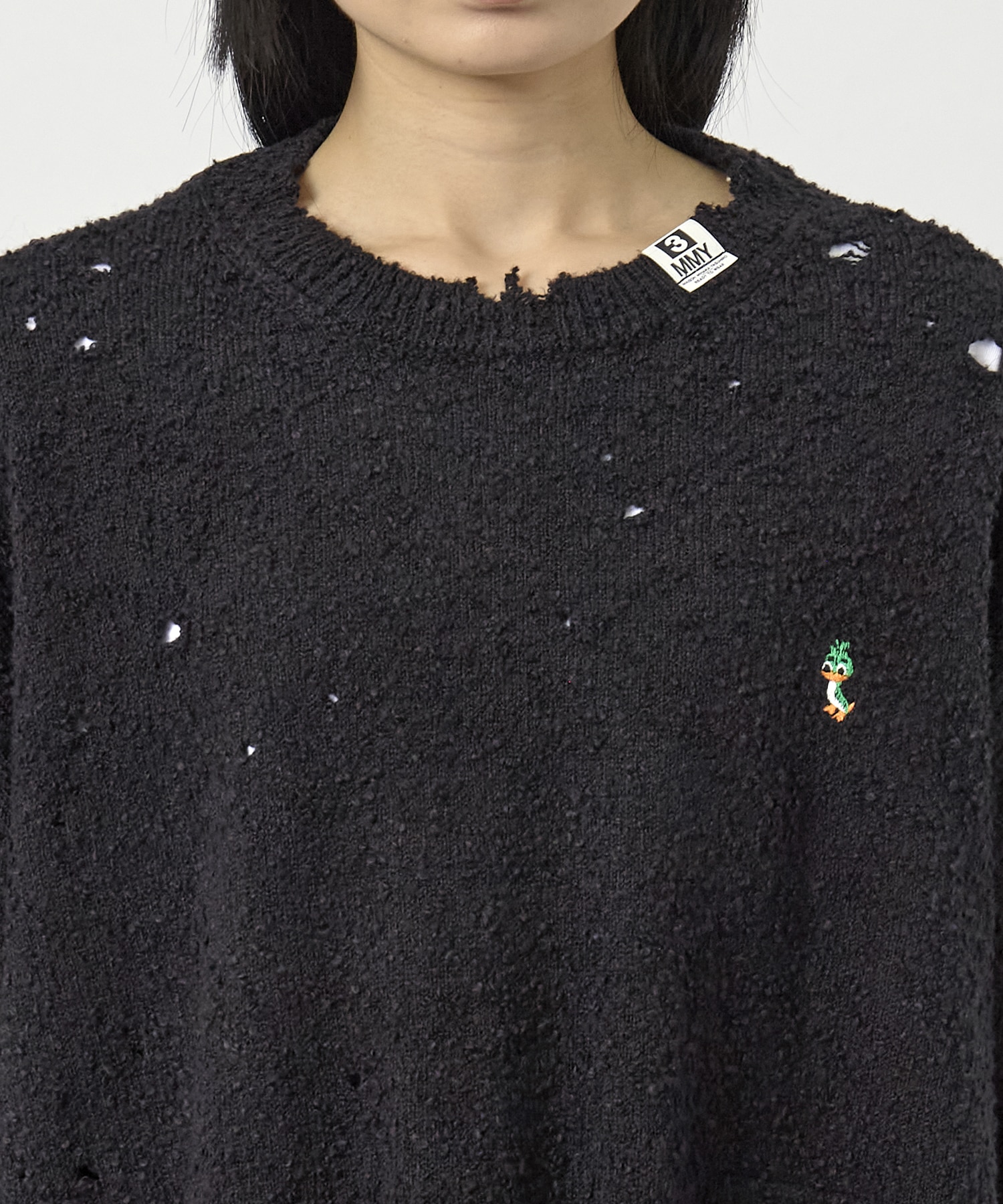 DISTRESSED KNIT PULLOVER Maison MIHARA YASUHIRO