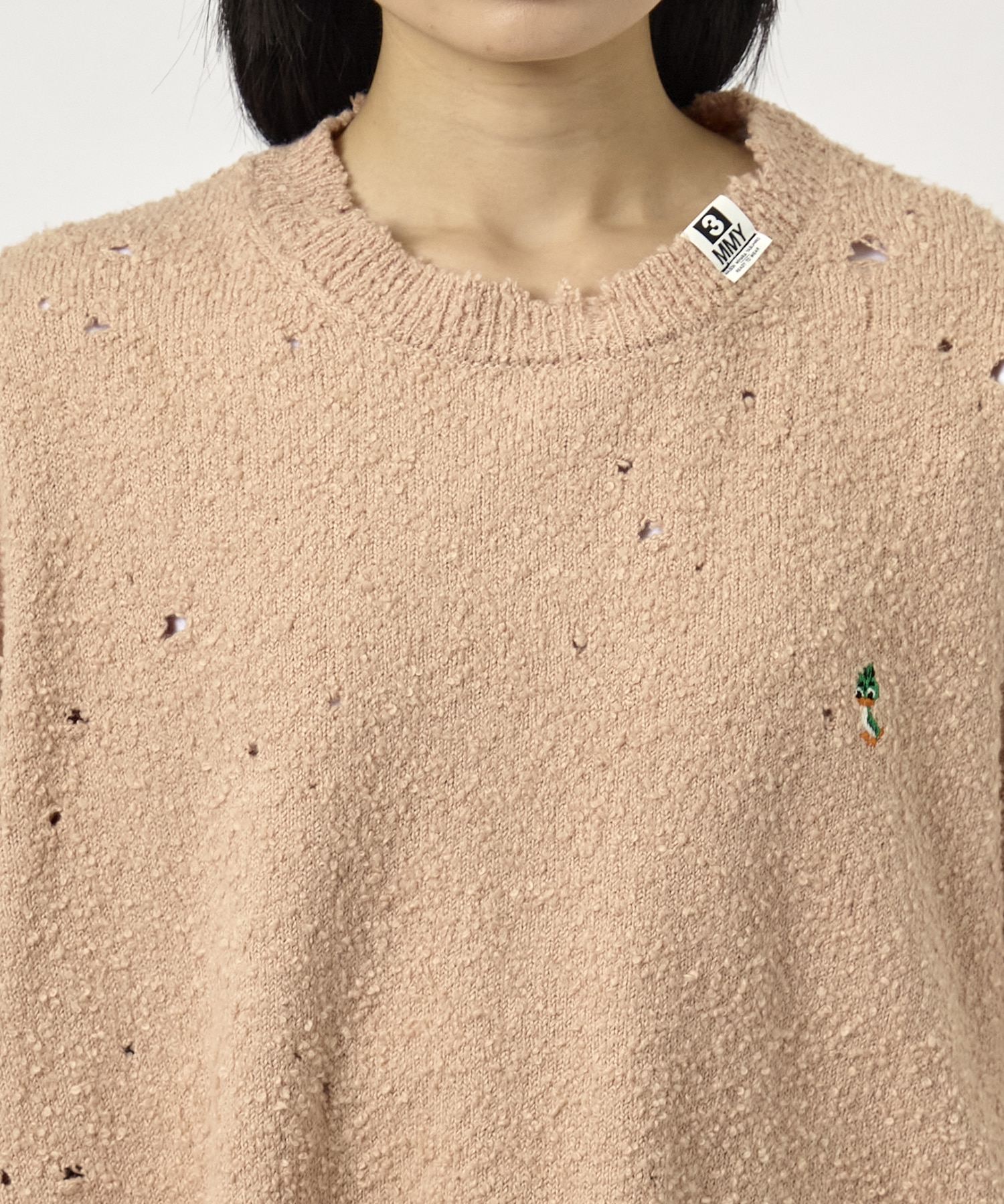 DISTRESSED KNIT PULLOVER Maison MIHARA YASUHIRO