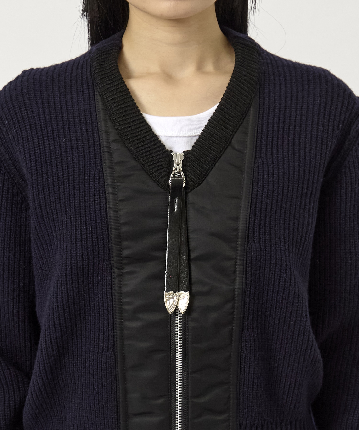 Wool knit zip cardigan TOGA PULLA