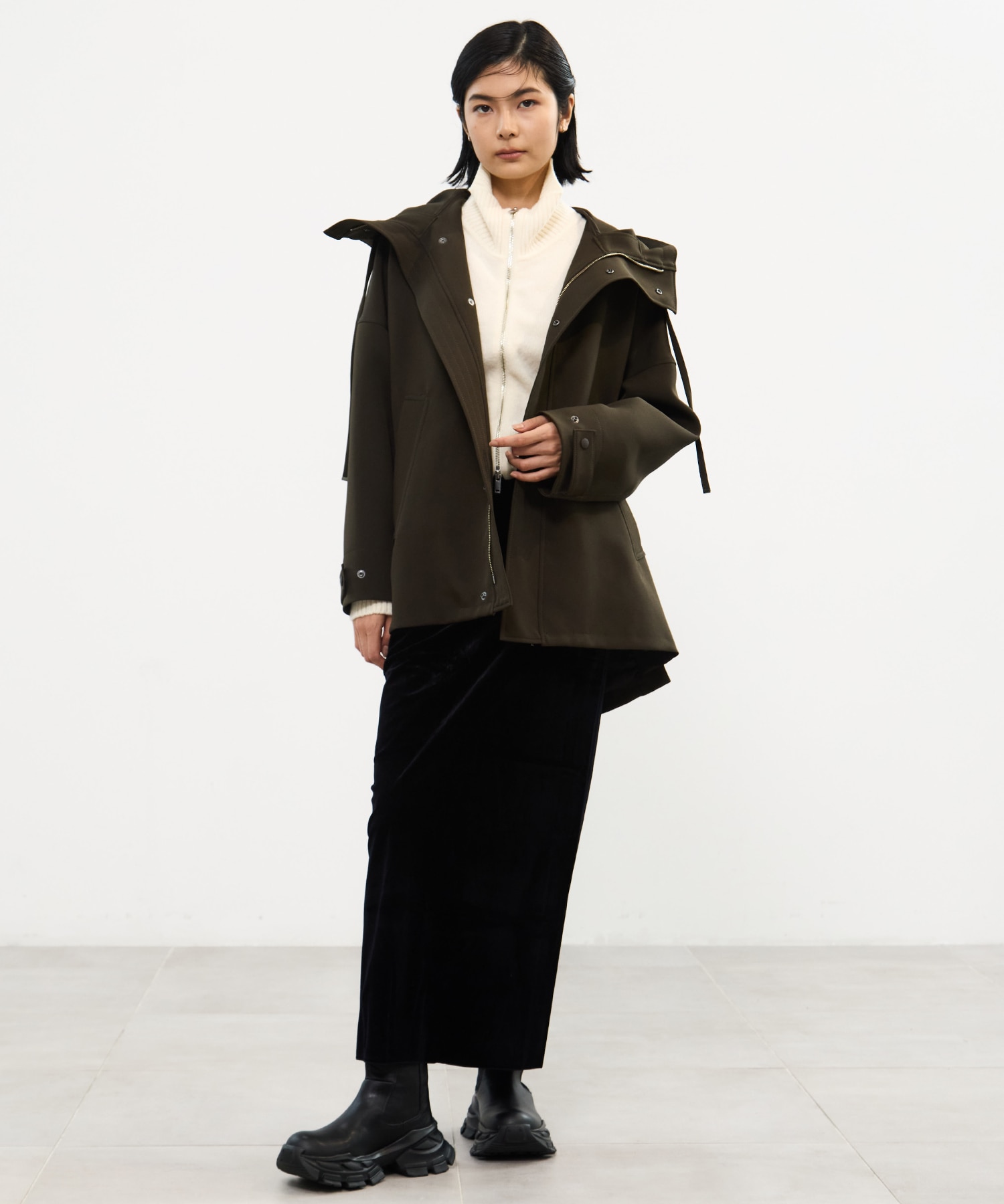 Cashmere Wool Drivers Knit(FREE OFF WHITE): STUDIOUS: WOMENS