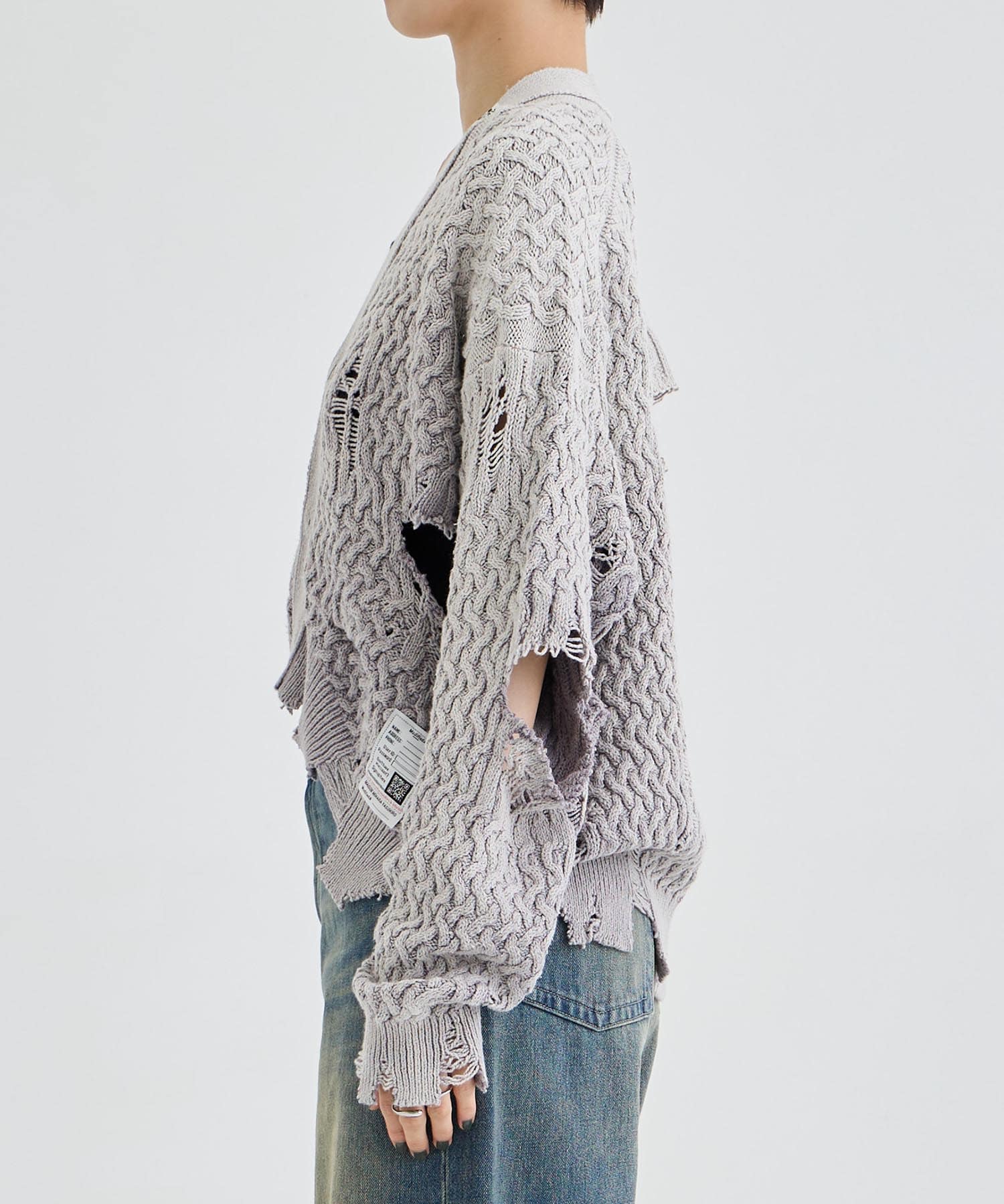 SUNFADED KNIT CARDIGAN Maison MIHARA YASUHIRO