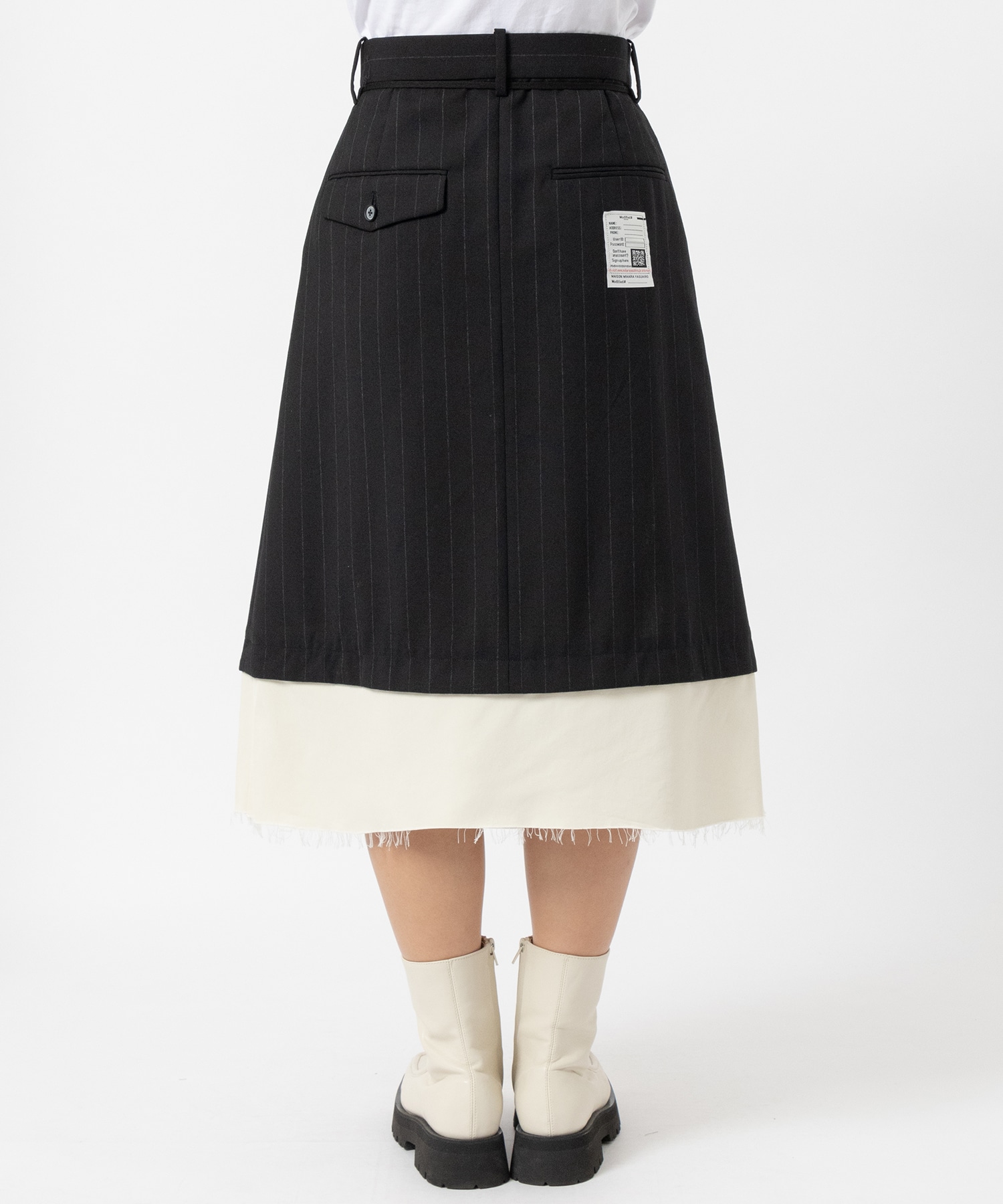 WOOL PASTED SKIRT Maison MIHARA YASUHIRO