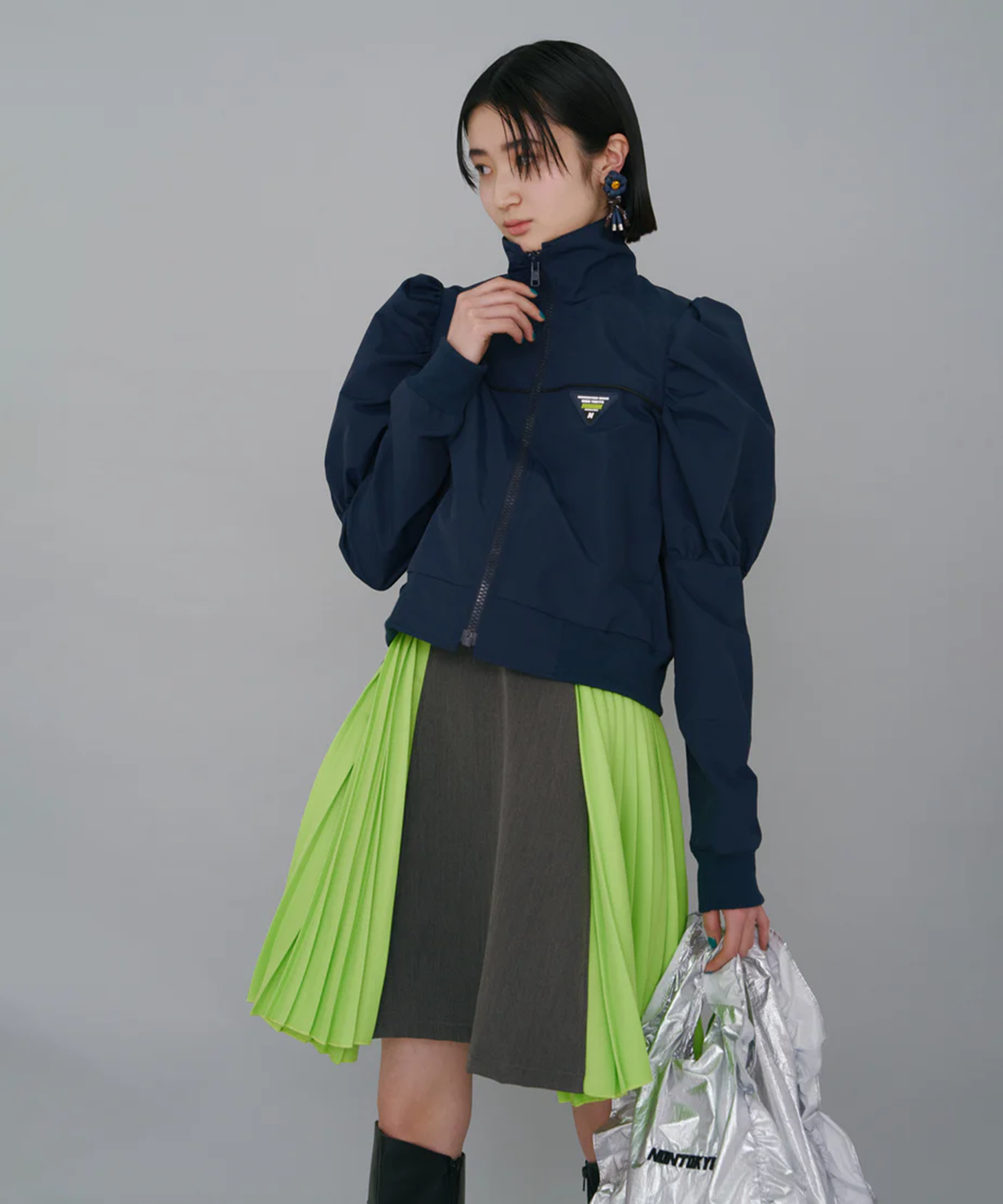 PUFFSLEEVE NYLON BLOUSON NON TOKYO