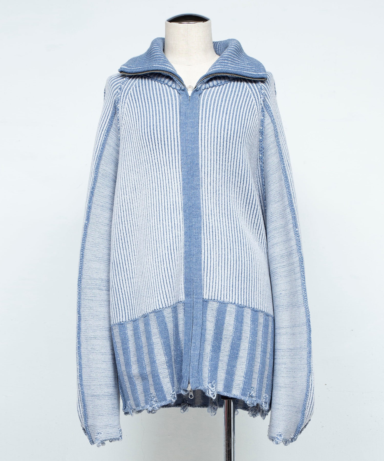 リバーシブルZip knit coat PEIEN