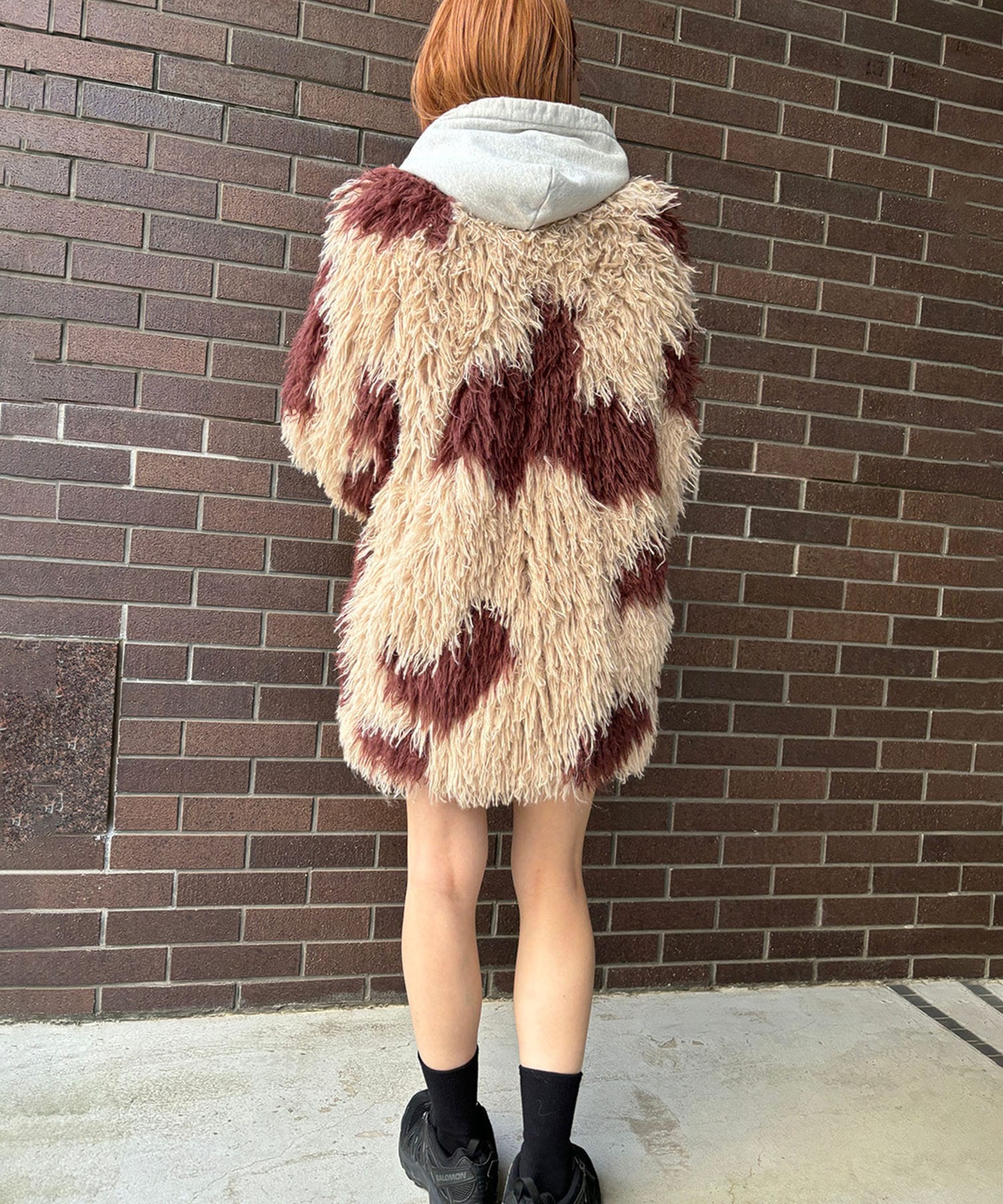 PERMANENT FAKE FUR COAT NOUNLESS