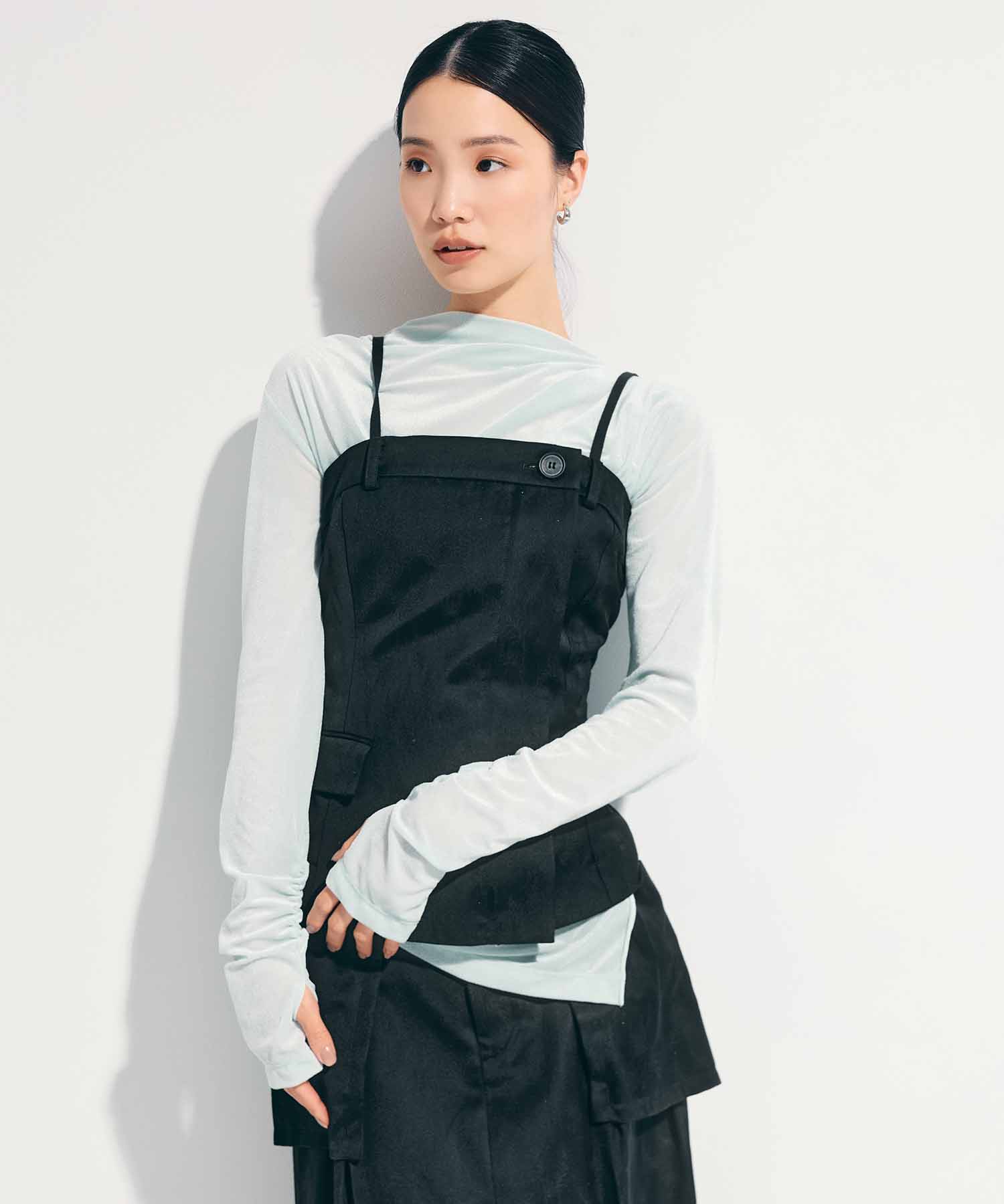 Leaf Jacquard Bustier STUDIOUS