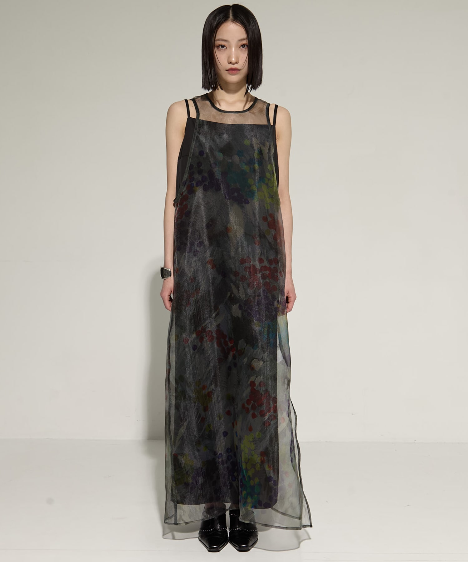 STAMP ART LAYERED DRESS AMERI