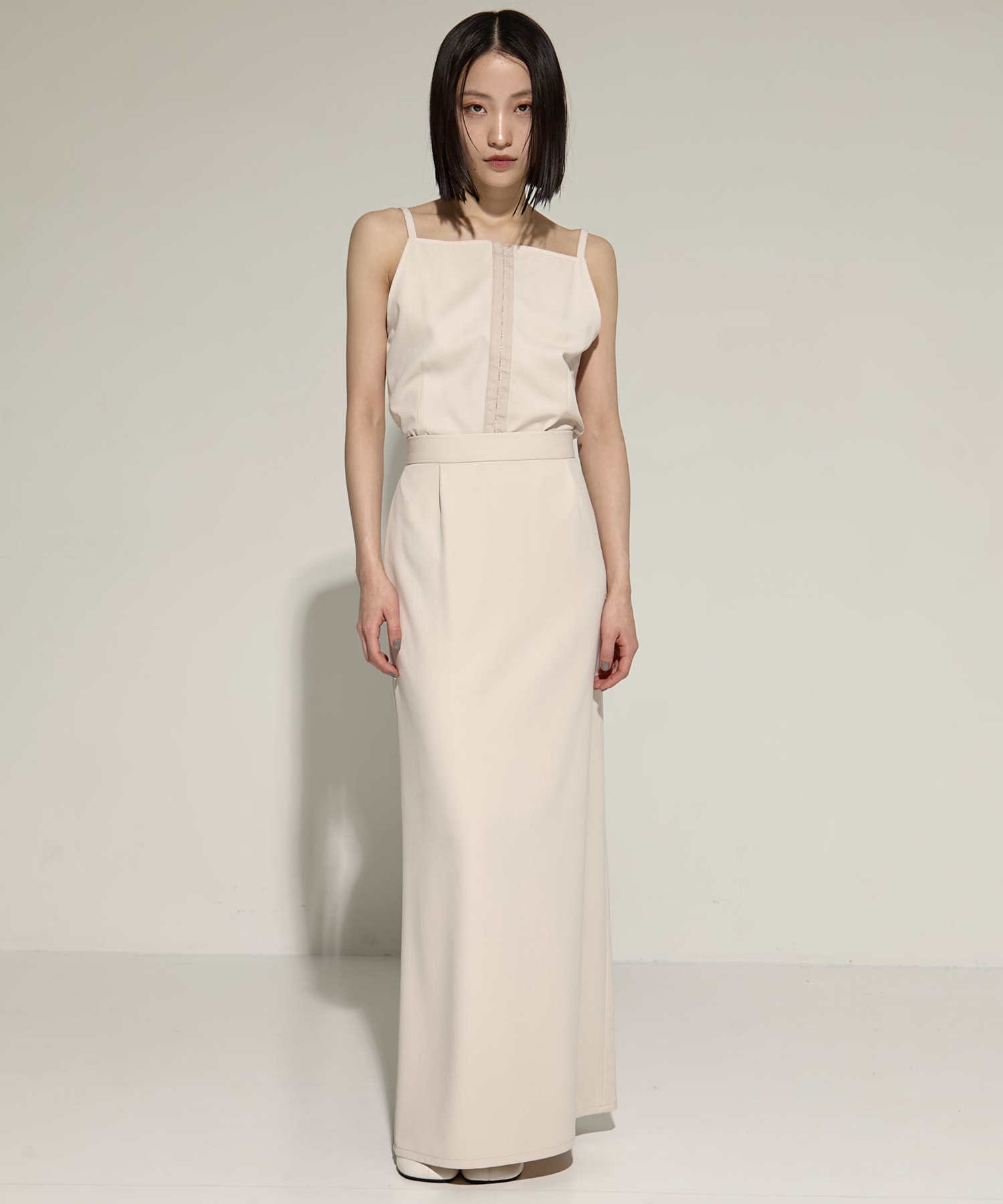CAMISOLE SET EXTRA LONG SKIRT DRESS AMERI